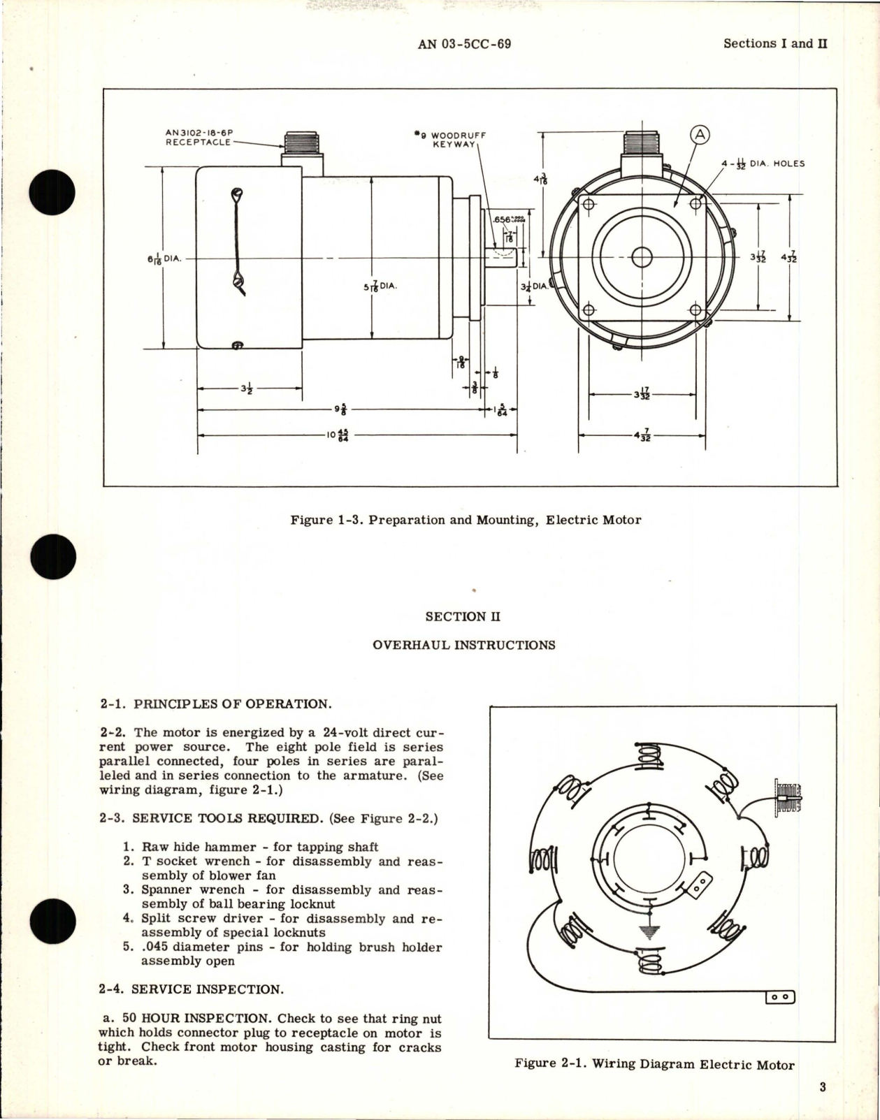 Sample page 7 from AirCorps Library document: Overhaul Instructions for Electric Motors - Models BM517-2, -5, -5A, -5B