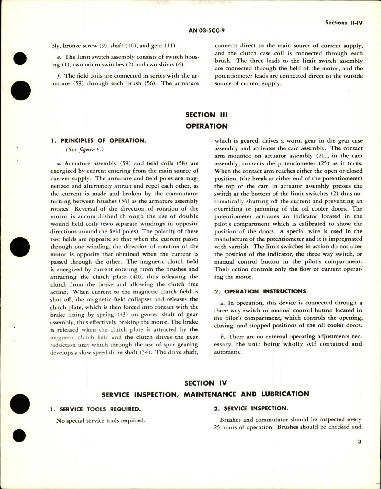 Sample page 7 from AirCorps Library document: Instructions with Parts Catalog for Oil Cooler Door Motor - Type DAG Model 115