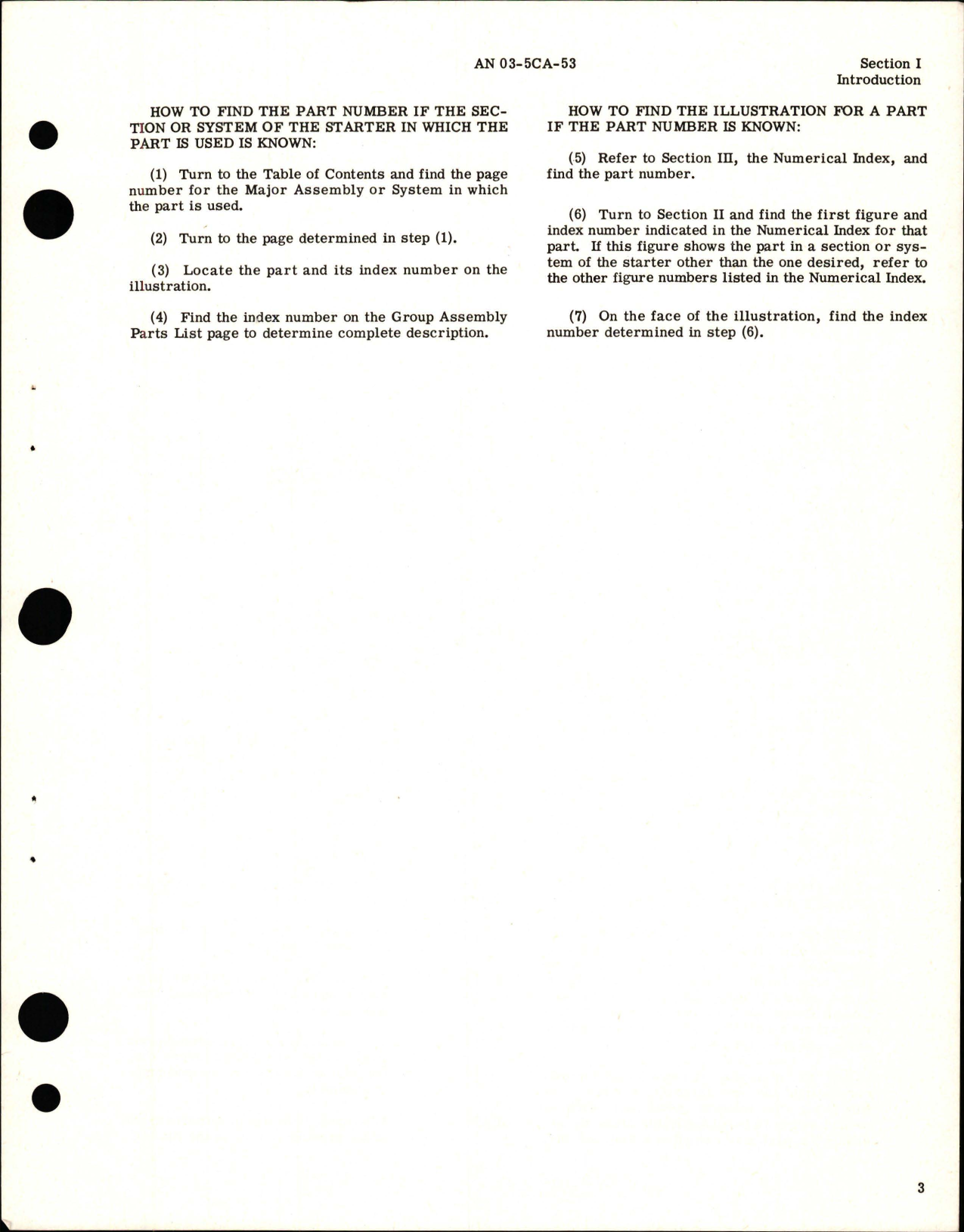 Sample page 7 from AirCorps Library document: Illustrated Parts Breakdown for Electric Starters