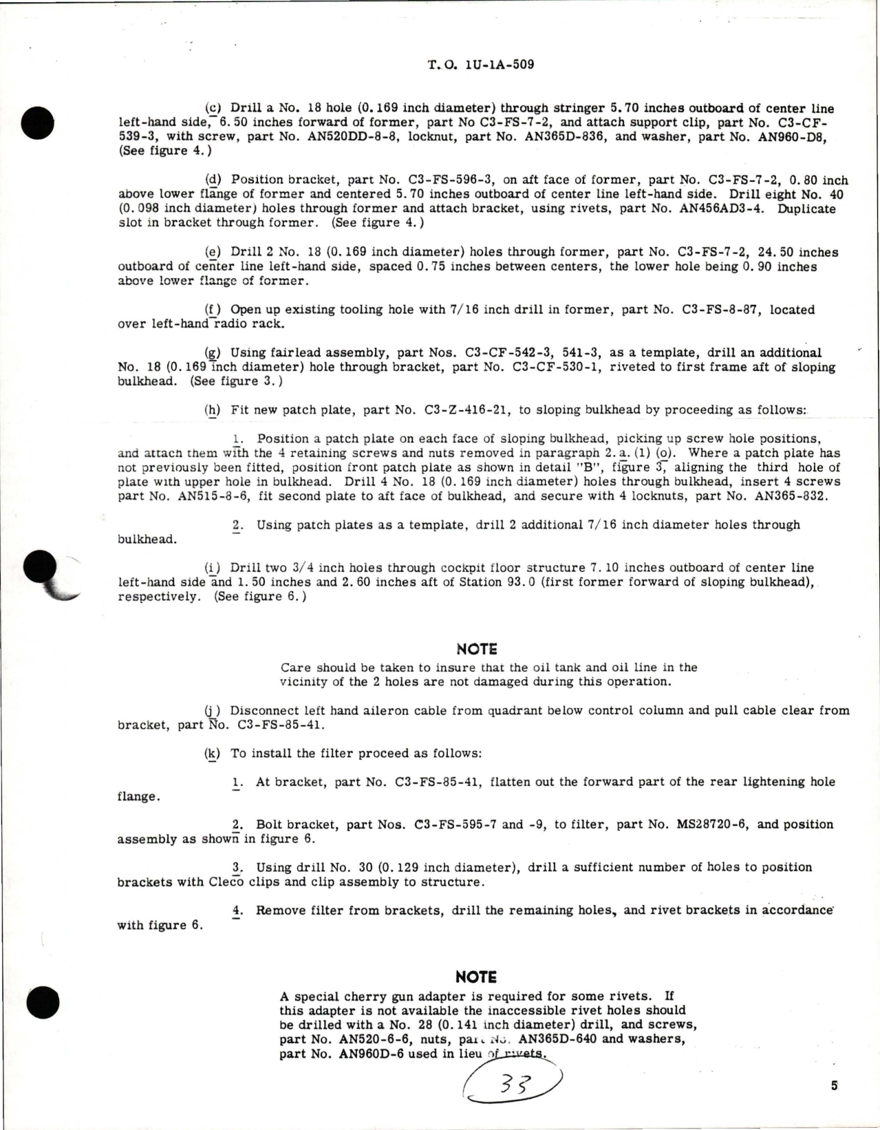 Sample page 5 from AirCorps Library document: Modification of Flap Hydraulic System for U-1A and YU-1
