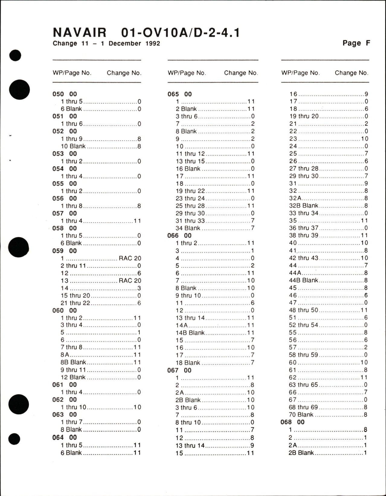 Sample page 7 from AirCorps Library document: Organizational Maintenance with Illustrated Parts Breakdown for Power Plants on the OV-10A/D