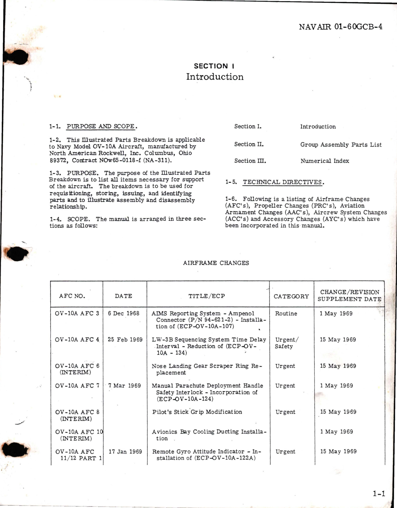 Sample page 7 from AirCorps Library document: Illustrated Parts Breakdown for OV-10A