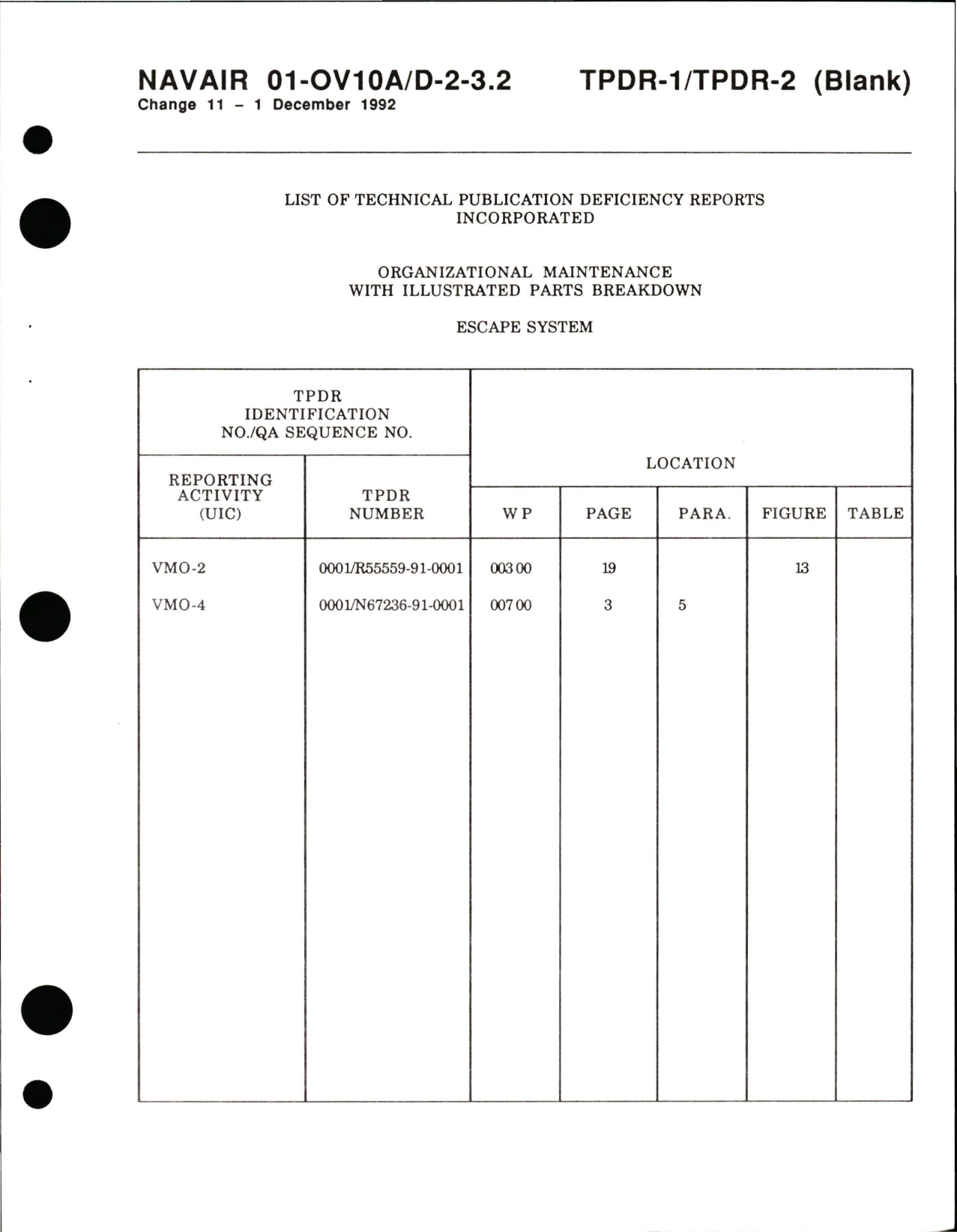 Sample page 9 from AirCorps Library document: Organizational Maintenance with Illustrated Parts for Escape System for OV-10A/D