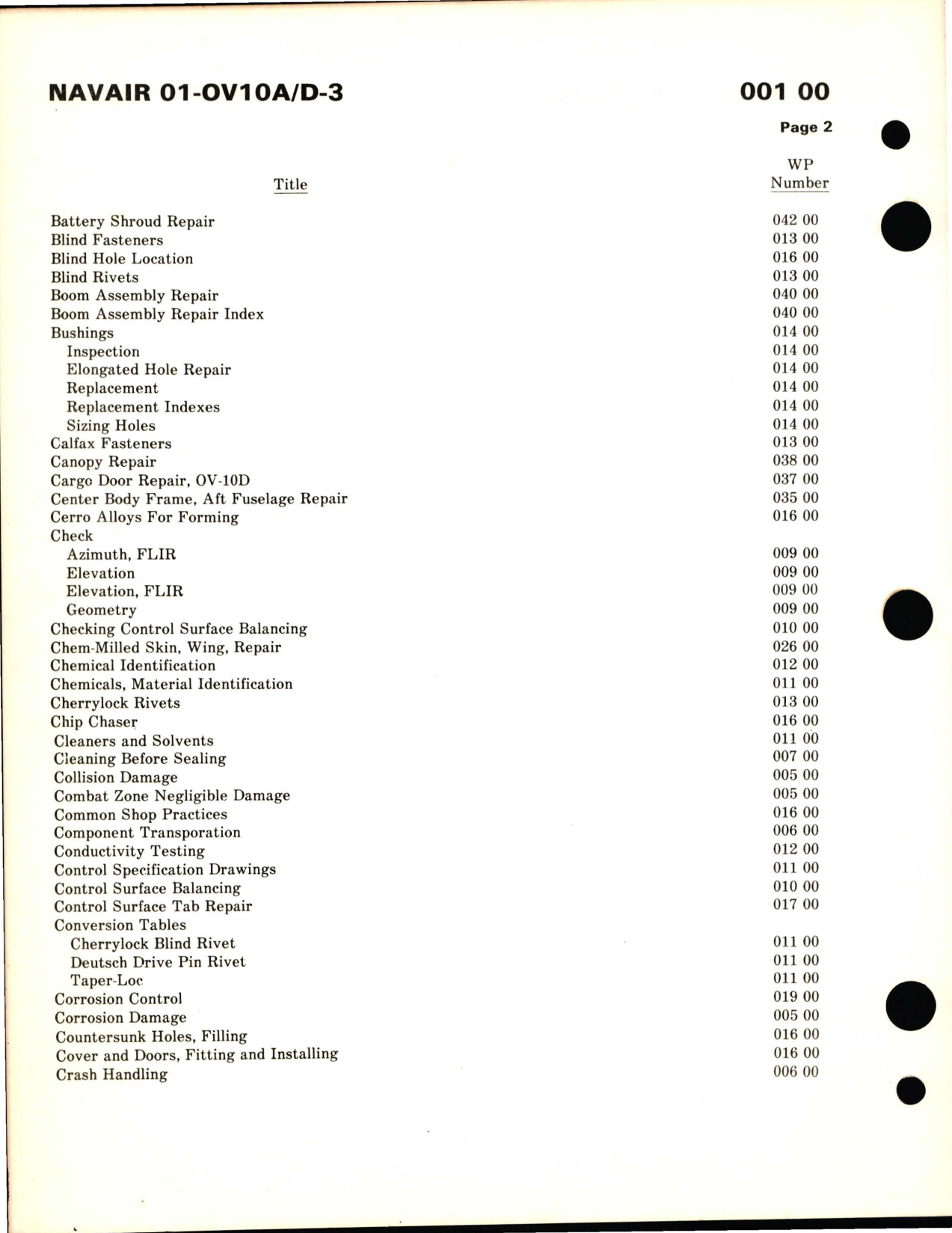 Sample page 8 from AirCorps Library document: Organizational, Intermediate and Depot Maintenance for Structural Repair on the OV-10A/D