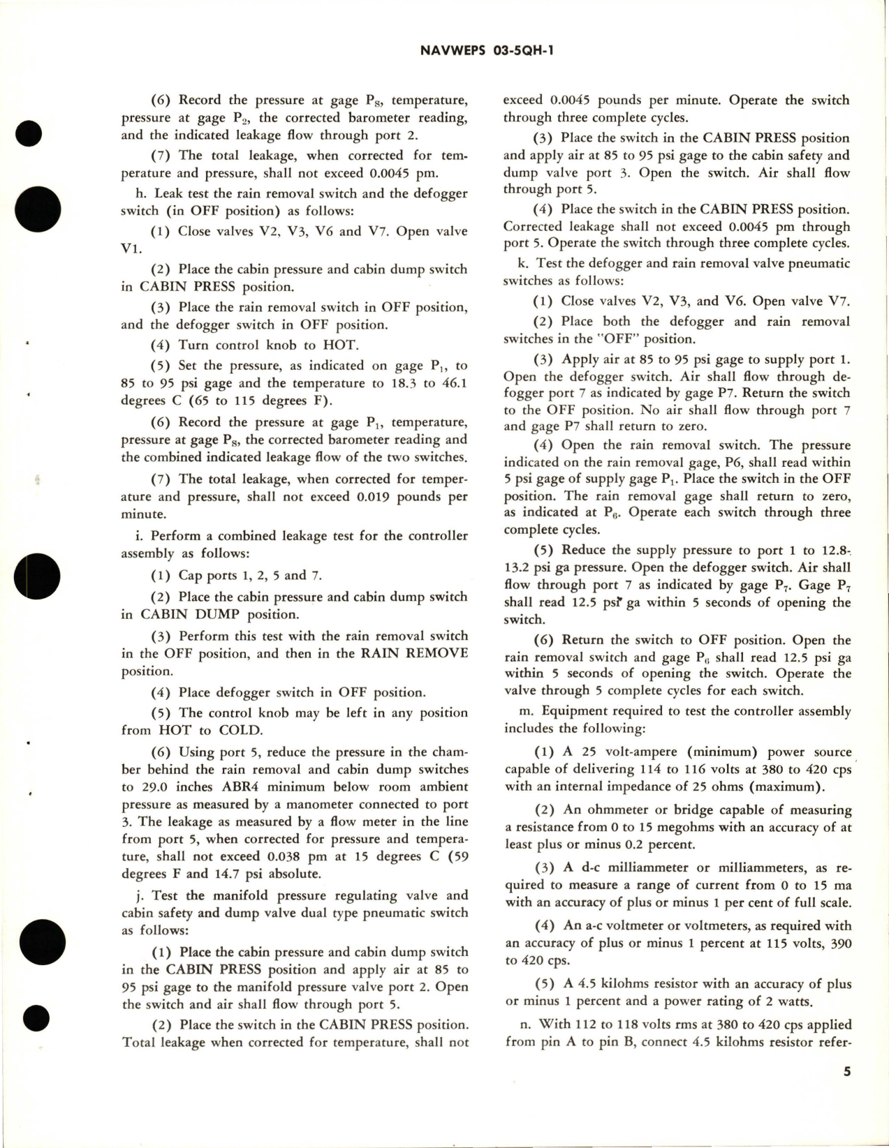 Sample page 5 from AirCorps Library document: Overhaul Instructions with Parts Breakdown for Manual Panel Control - Part 549877