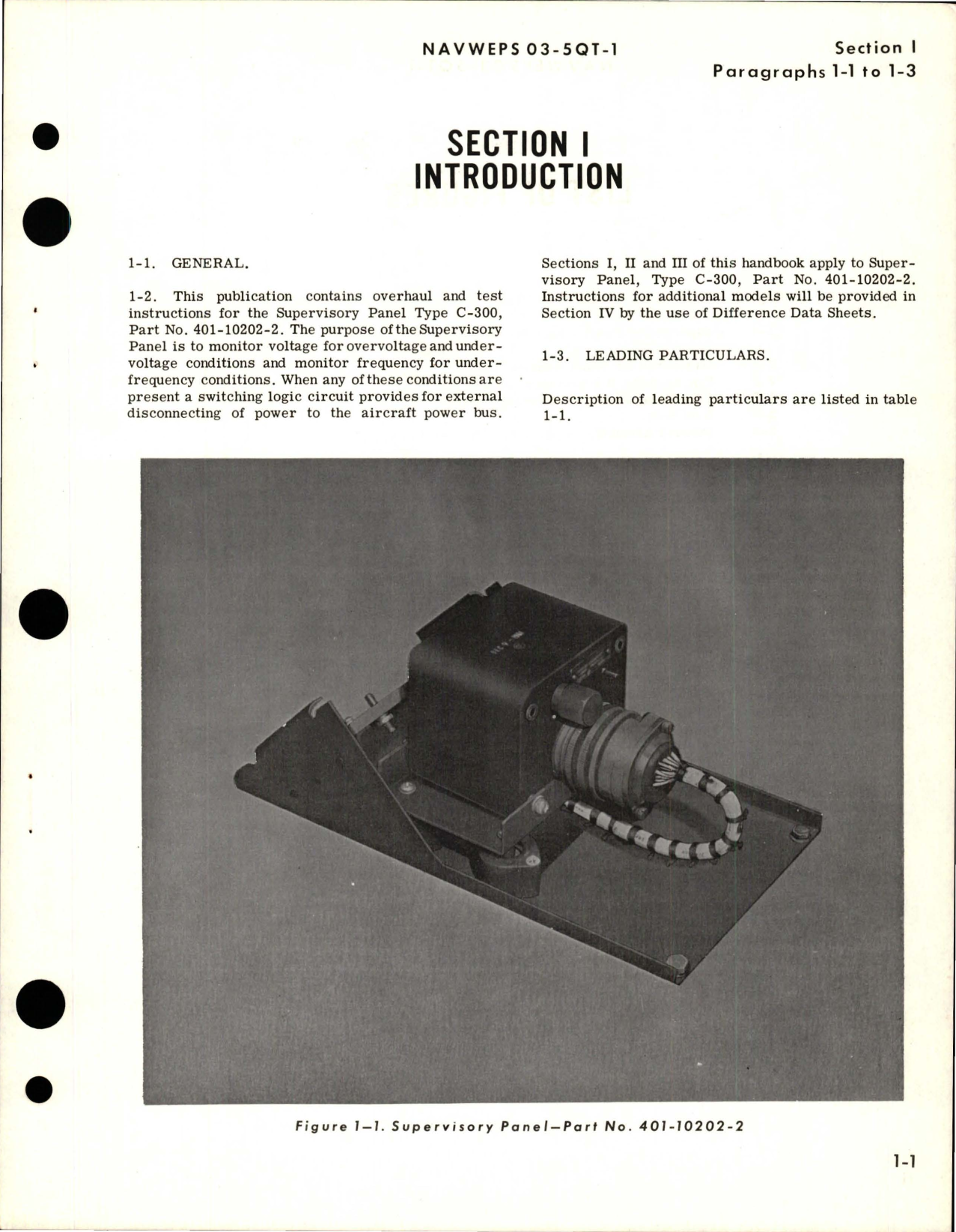 Sample page 5 from AirCorps Library document: Overhaul Instruction for Supervisory Panel - Type C-300 - Part 401-10202-2