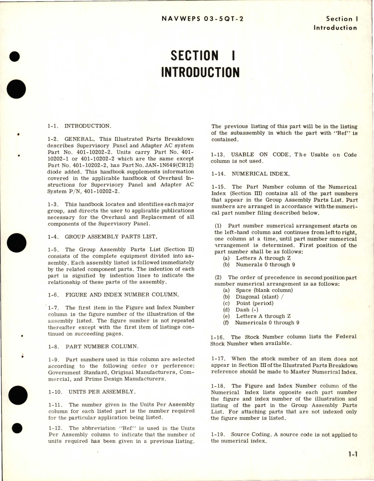 Sample page 5 from AirCorps Library document: Illustrated Parts Breakdown for Supervisory Panel - Type C-300 - Part 401-10202-2