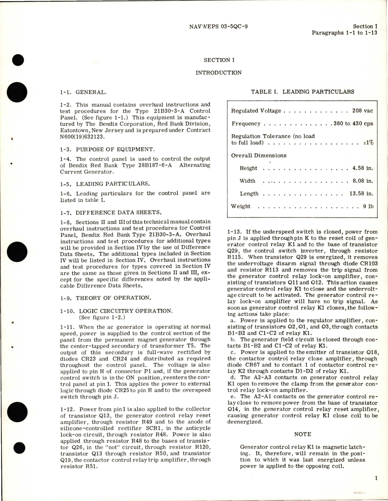 Sample page 5 from AirCorps Library document: Overhaul Instructions for Control Panel - Type 21B30-3-A
