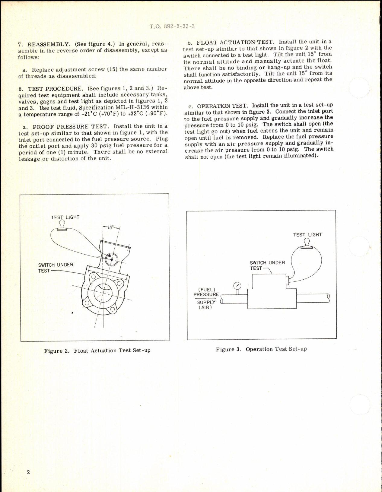 Sample page 2 from AirCorps Library document: Overhaul Instructions with Parts Breakdown for Fuel Flow Indicator Switch Part No 1-552-61