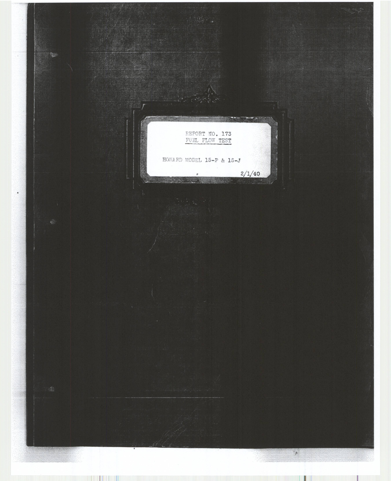 Sample page 1 from AirCorps Library document: Report 173, Fuel Flow Test, DGA-15P and DGA-15J