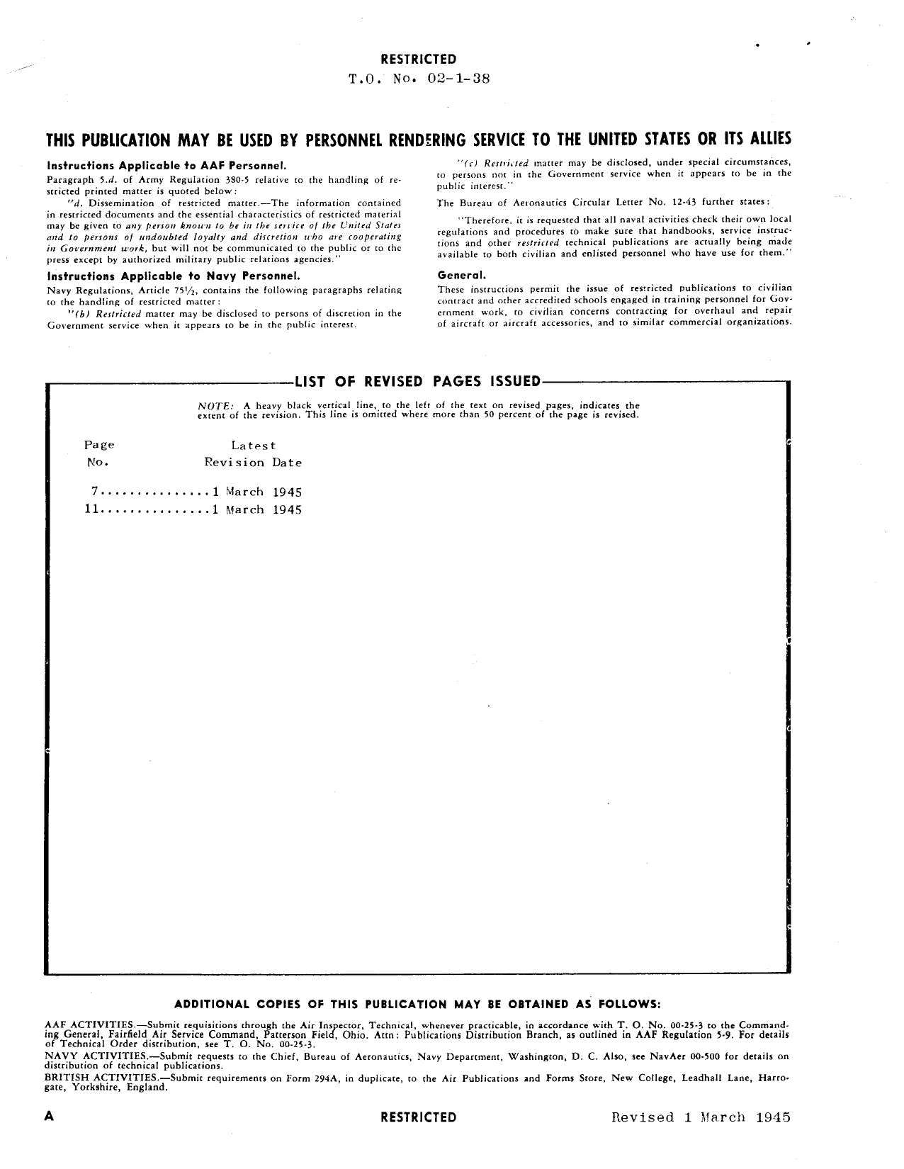 Sample page 2 from AirCorps Library document: Specified and Alternate Grade Fuel for Aircraft Engine Combinations