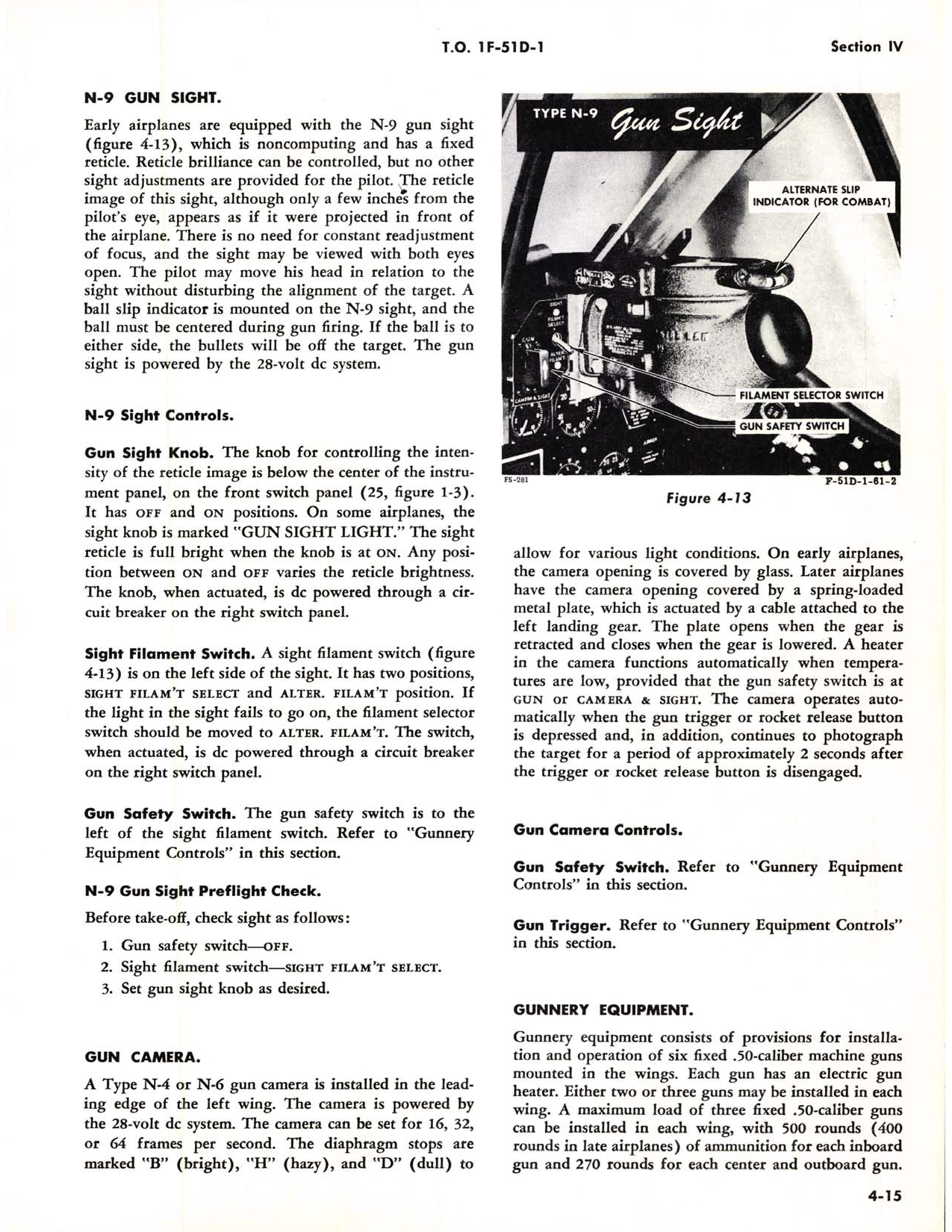 Sample page 75 from AirCorps Library document: Flight Handbook F-51D