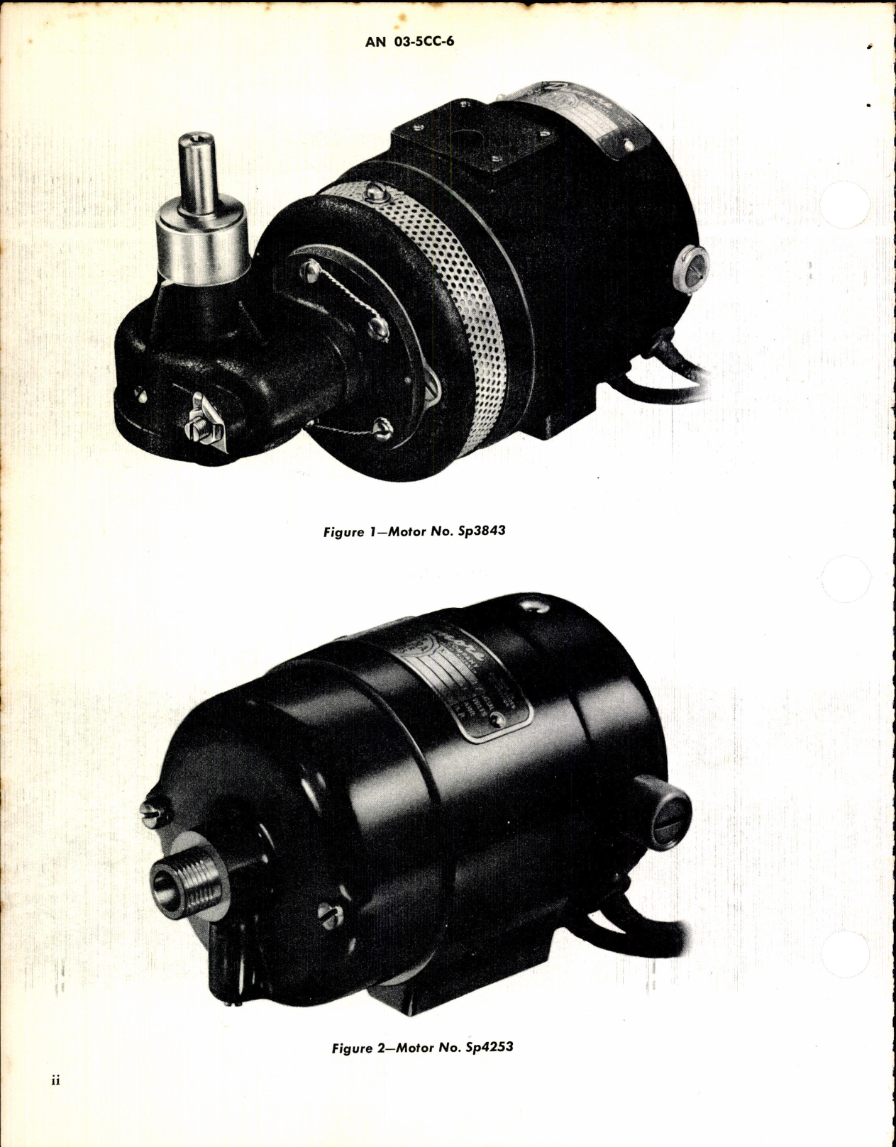 Sample page 4 from AirCorps Library document: Operation, Service, & Overhaul Instructions w/ Parts Catalog for Fractional Horsepower Electrical Motors 