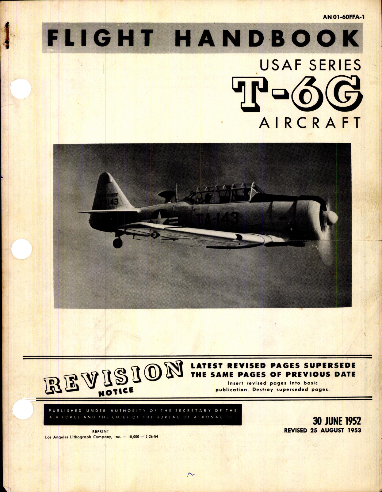 Sample page 1 from AirCorps Library document: Flight Handbook for T-6G Aircraft