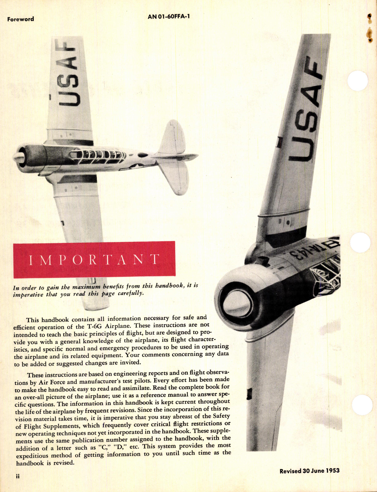 Sample page 4 from AirCorps Library document: Flight Handbook for T-6G Aircraft