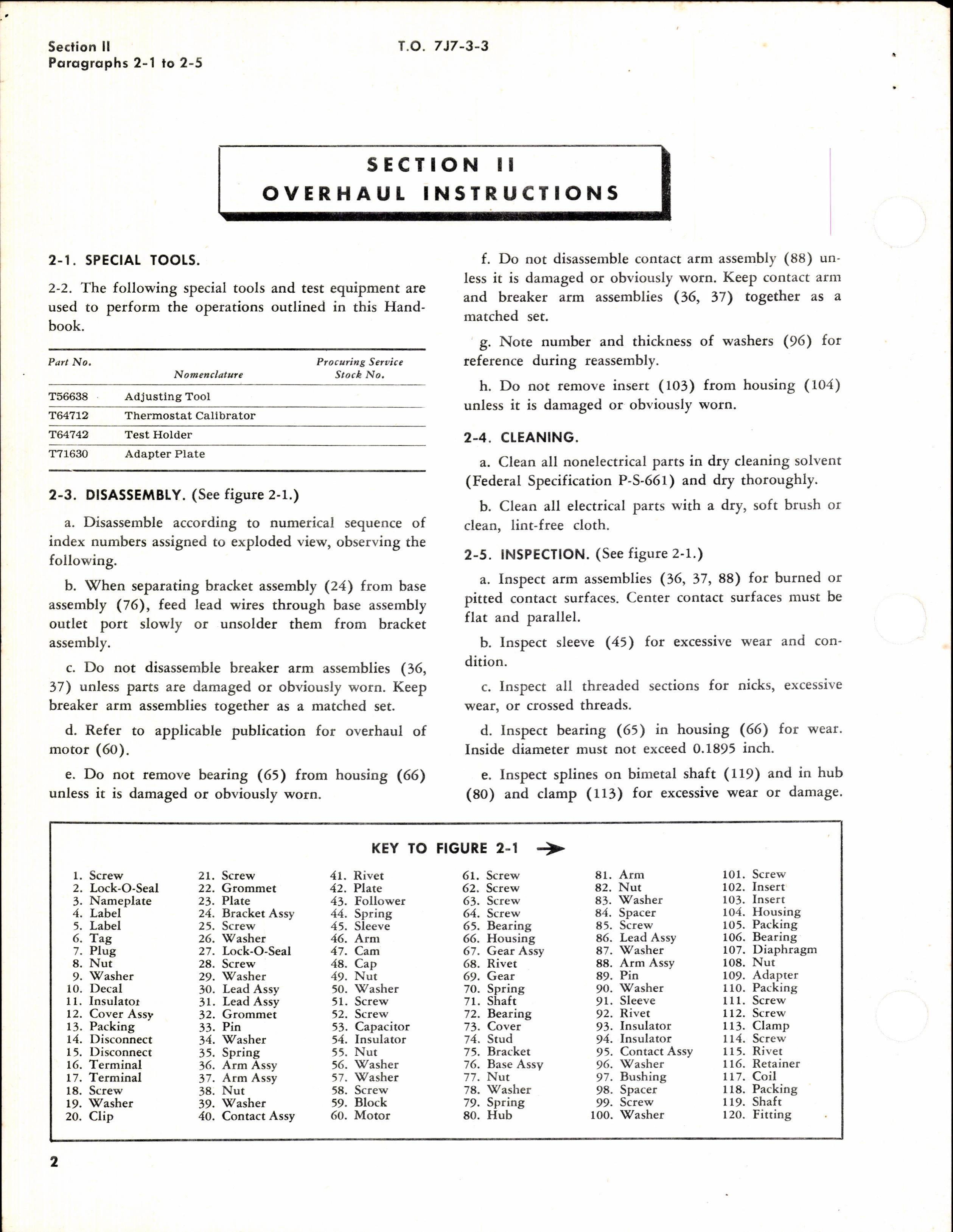 Sample page 4 from AirCorps Library document: Overhaul Instructions for Floating Control Oil Thermostat