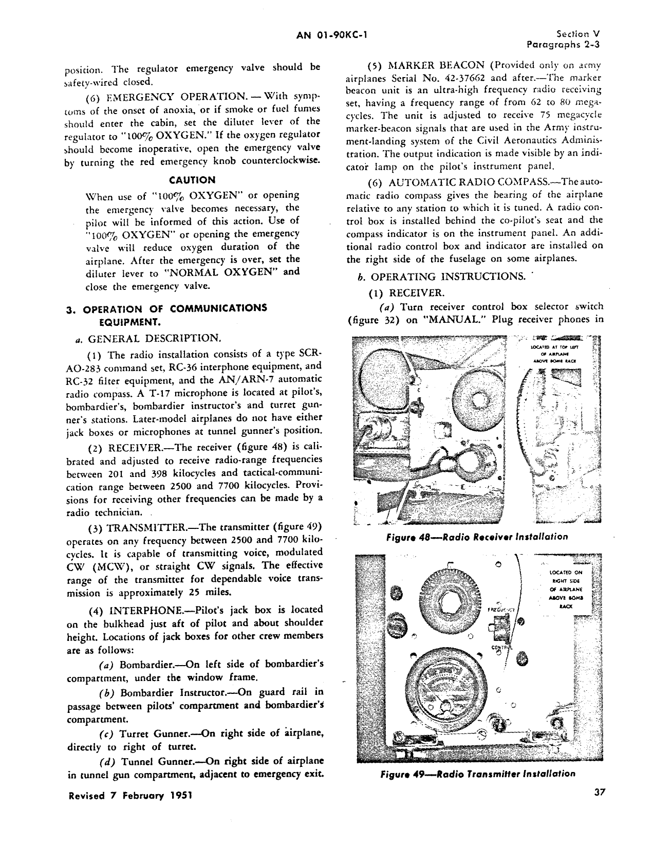 Sample page 45 from AirCorps Library document: Flight Operating Instructions - AT-11