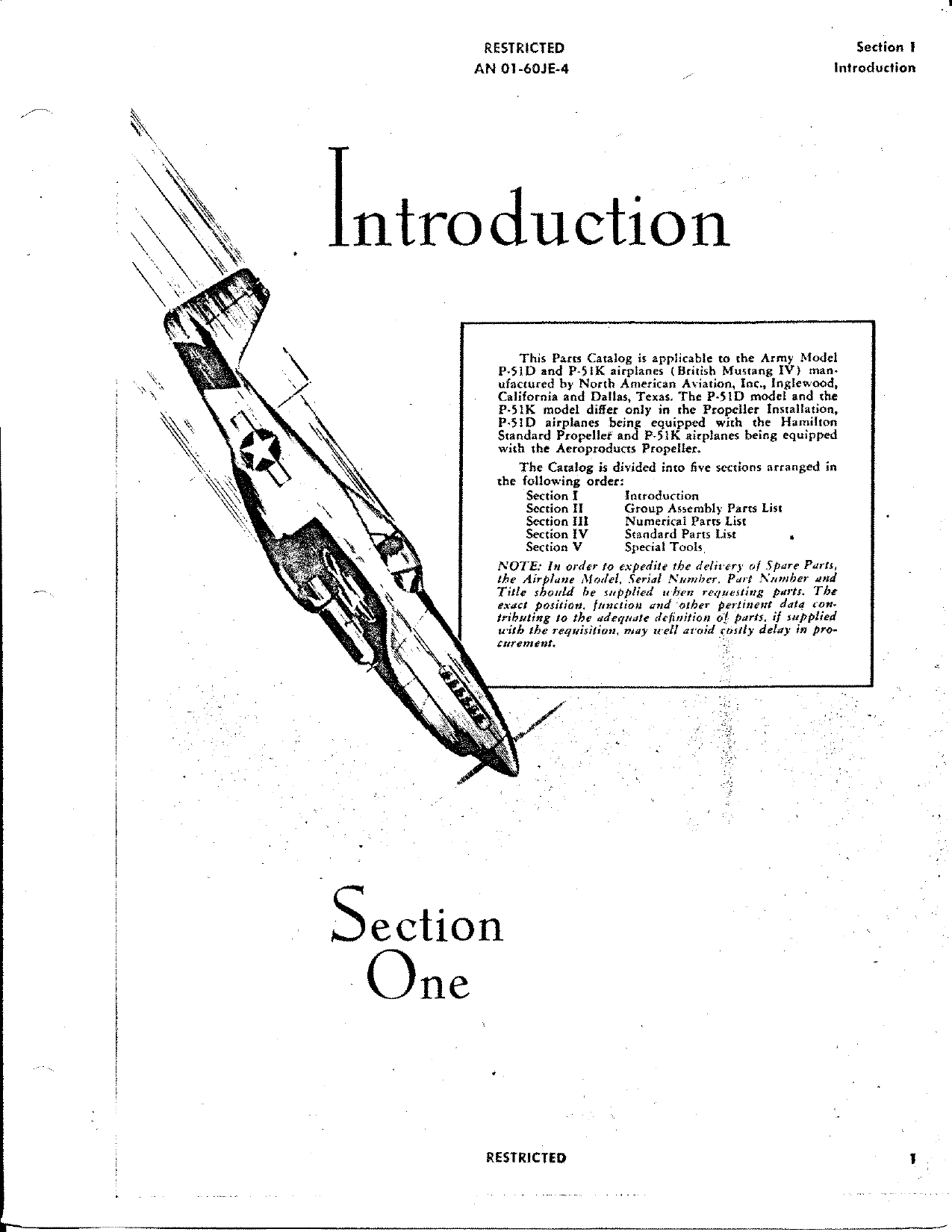 Sample page 5 from AirCorps Library document: Parts Catalog for P-51D and P-51K