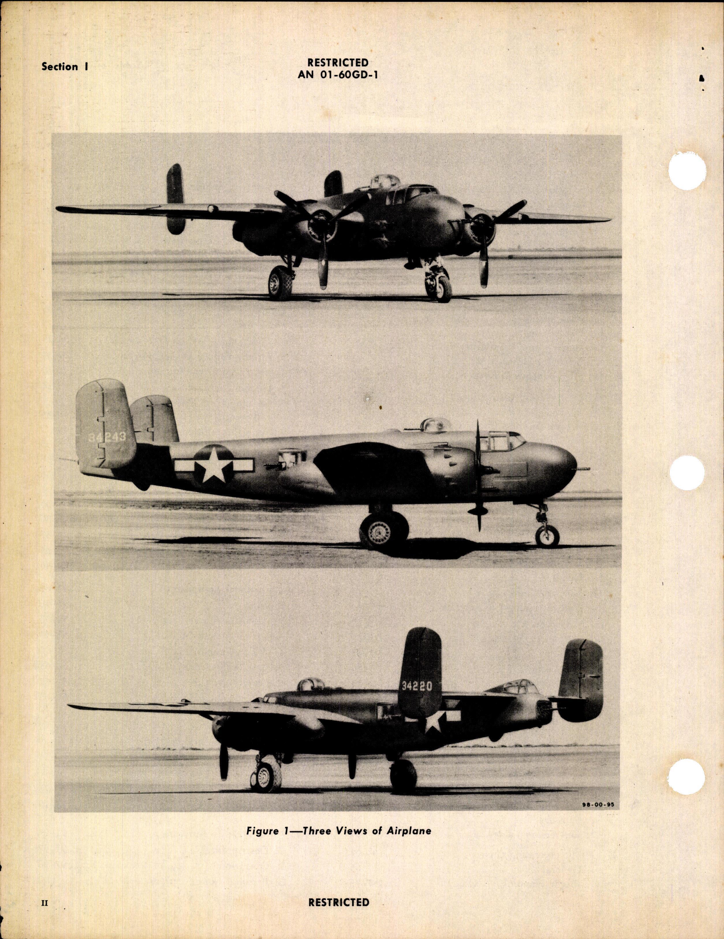 Sample page 4 from AirCorps Library document: Pilot's Flight Operating Instructions for B-25H and PBJ-1H Airplanes