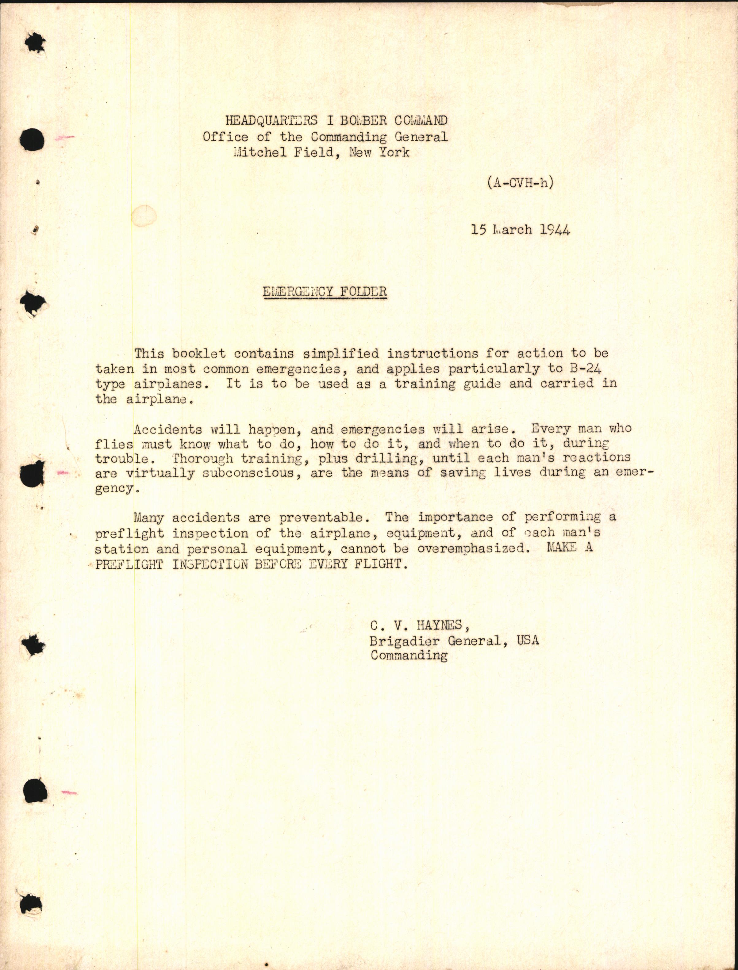 Sample page 3 from AirCorps Library document: Flight Branch Test for the B-24