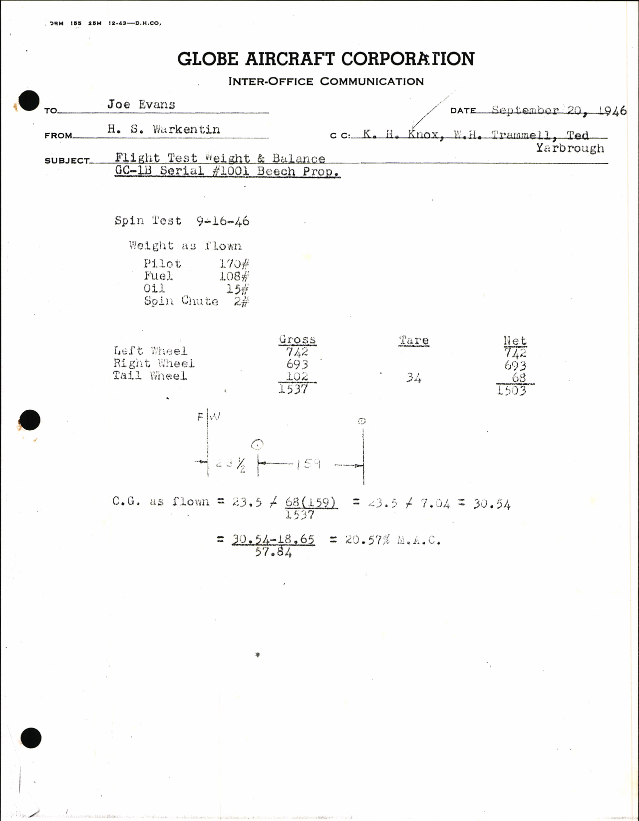 Sample page 2 from AirCorps Library document: Engineering and Flight Tests