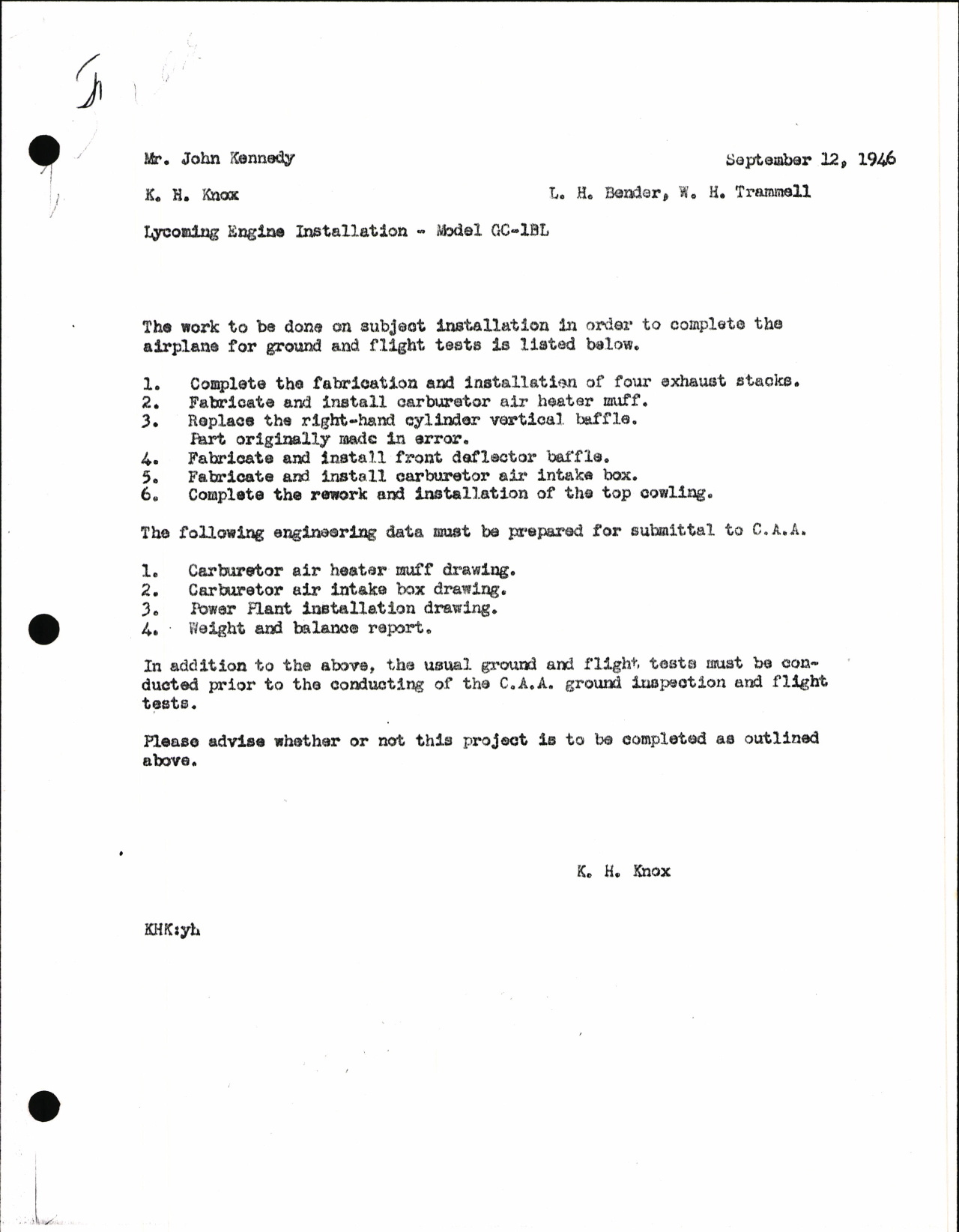 Sample page 4 from AirCorps Library document: Engineering and Flight Tests