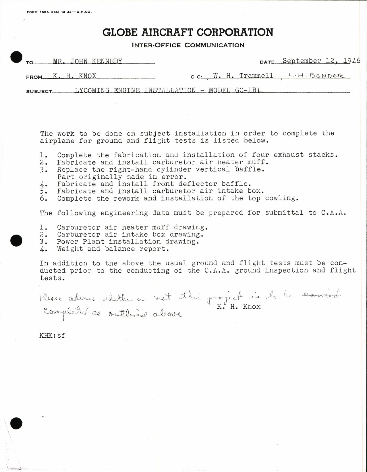 Sample page 5 from AirCorps Library document: Engineering and Flight Tests