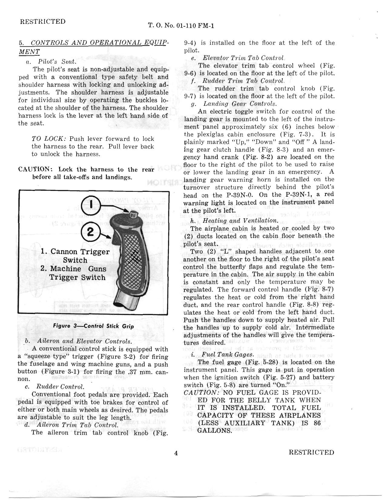 Sample page 6 from AirCorps Library document: Pilot's Flight Operating Instructions for P-39N-O and P-39N-1