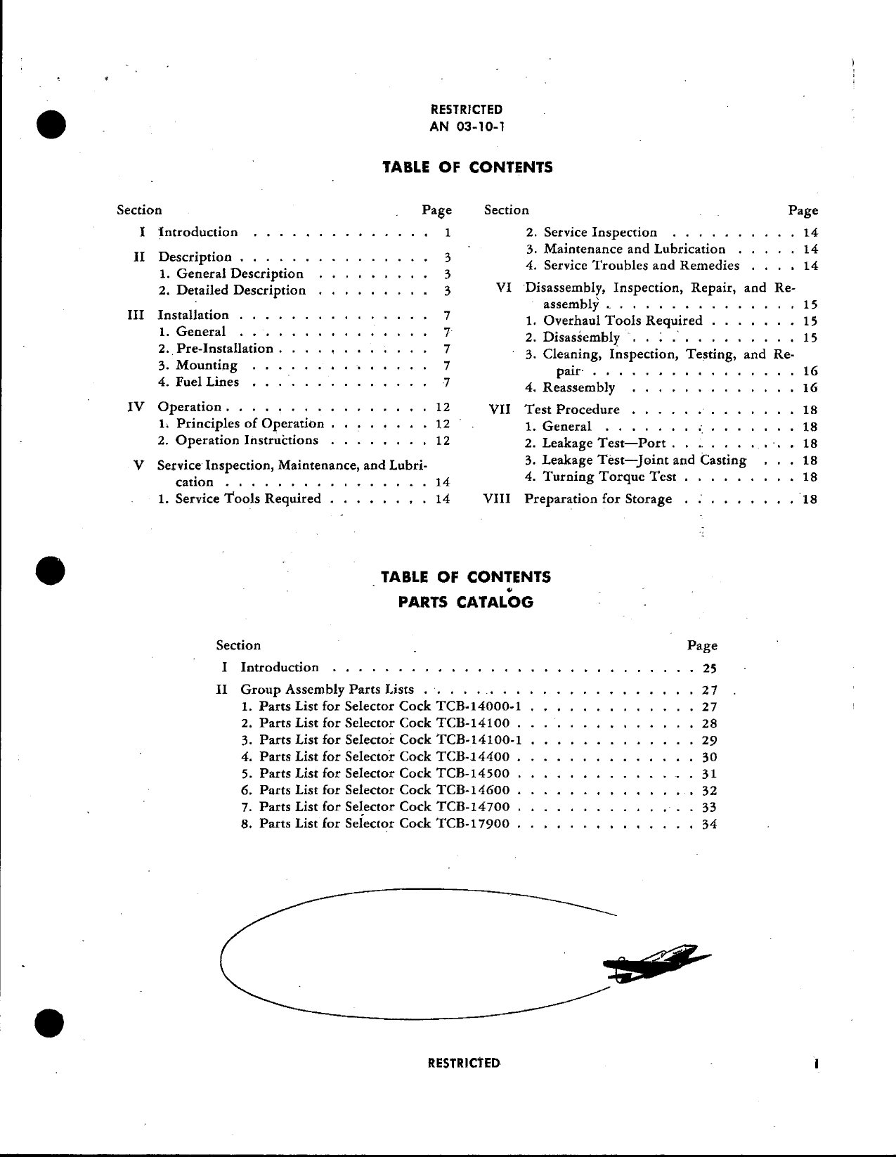 Sample page 5 from AirCorps Library document: Handbook with Parts Catalog for Fuel Line Selector Cock