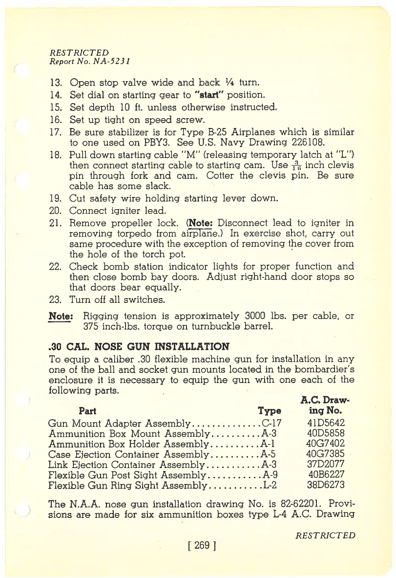 Sample page 277 from AirCorps Library document: Flight Manual - B-25