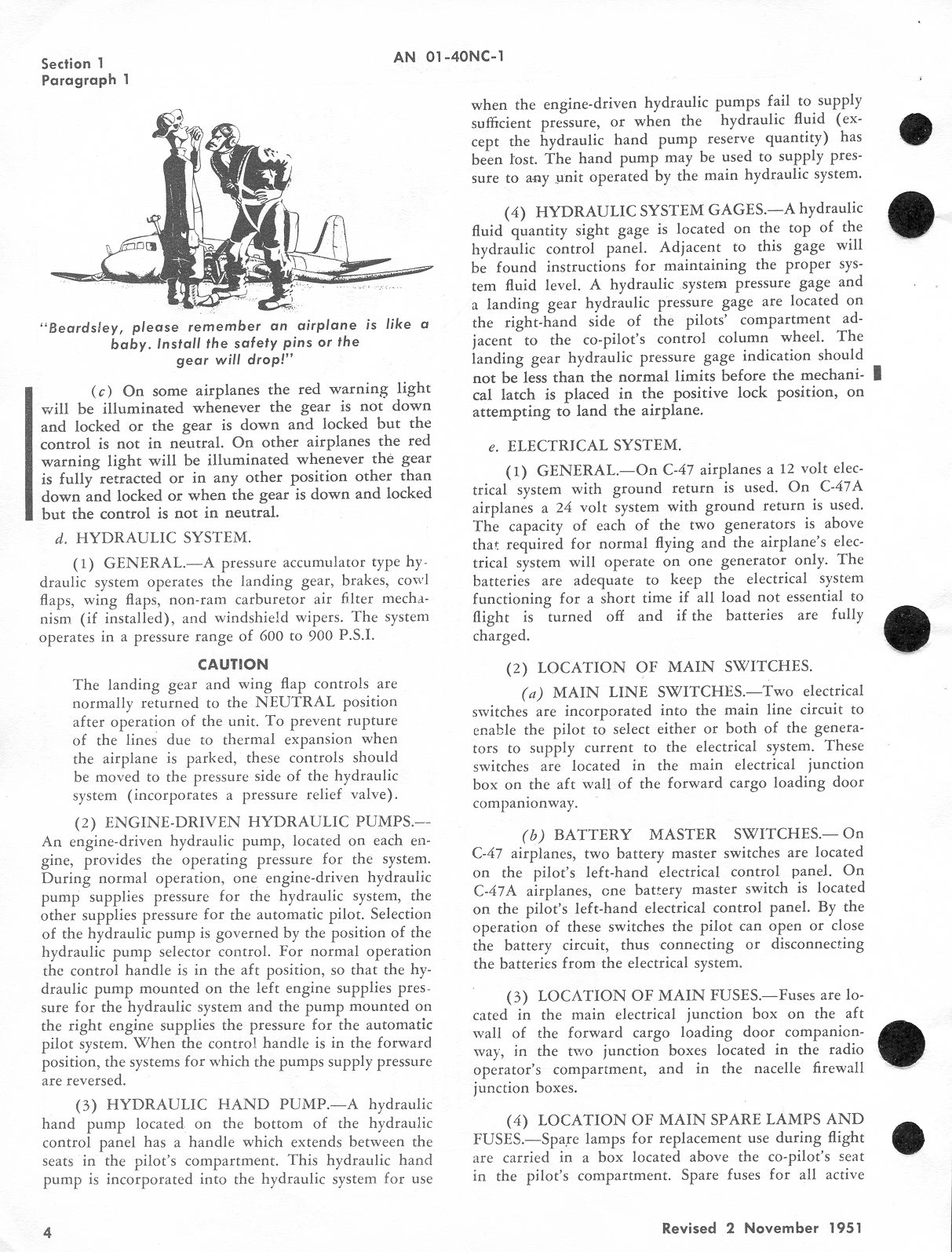 Sample page 10 from AirCorps Library document: Flight Operating Instructions for C-47, C-47A, R4D-1, and R4D-5