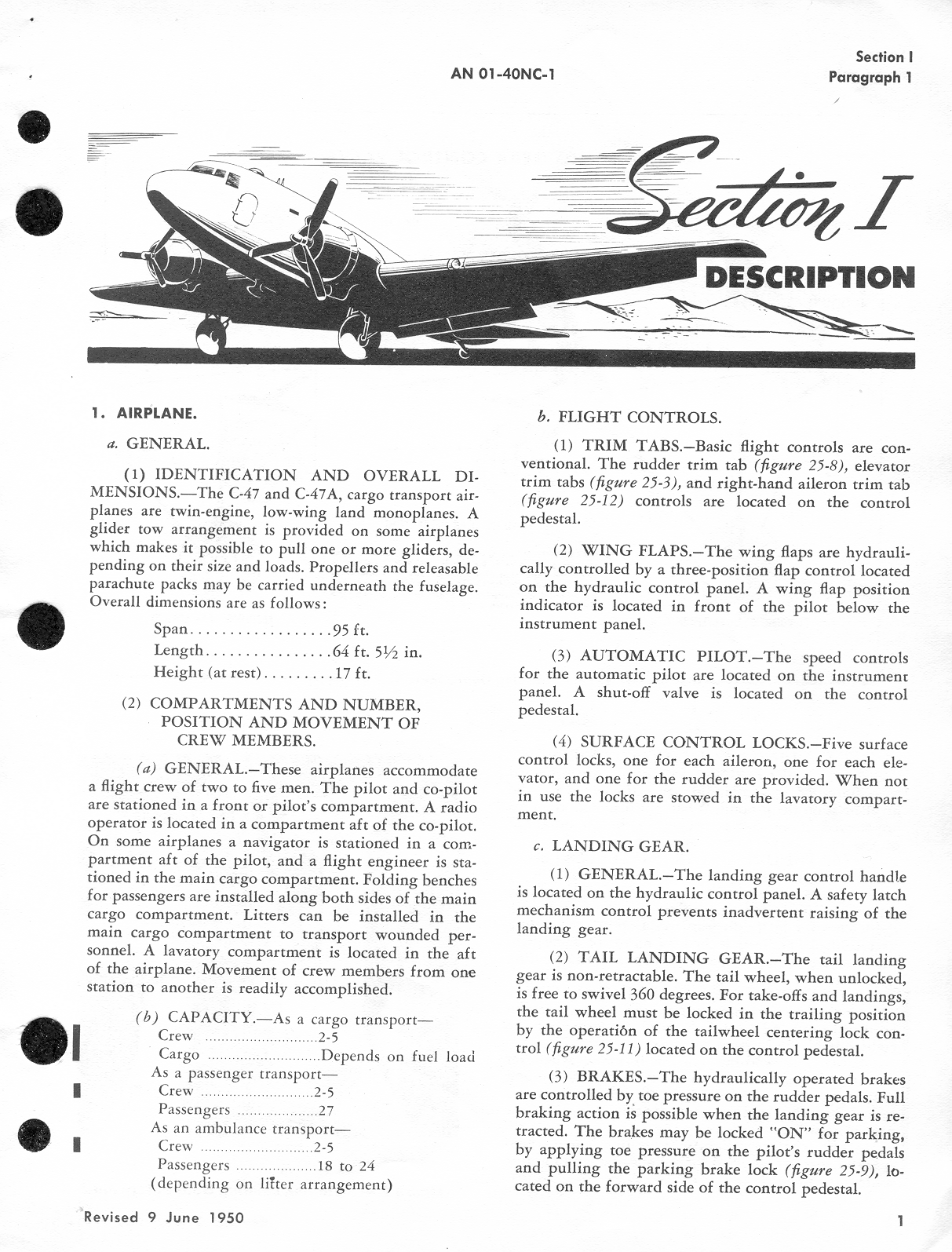 Sample page 7 from AirCorps Library document: Flight Operating Instructions for C-47, C-47A, R4D-1, and R4D-5