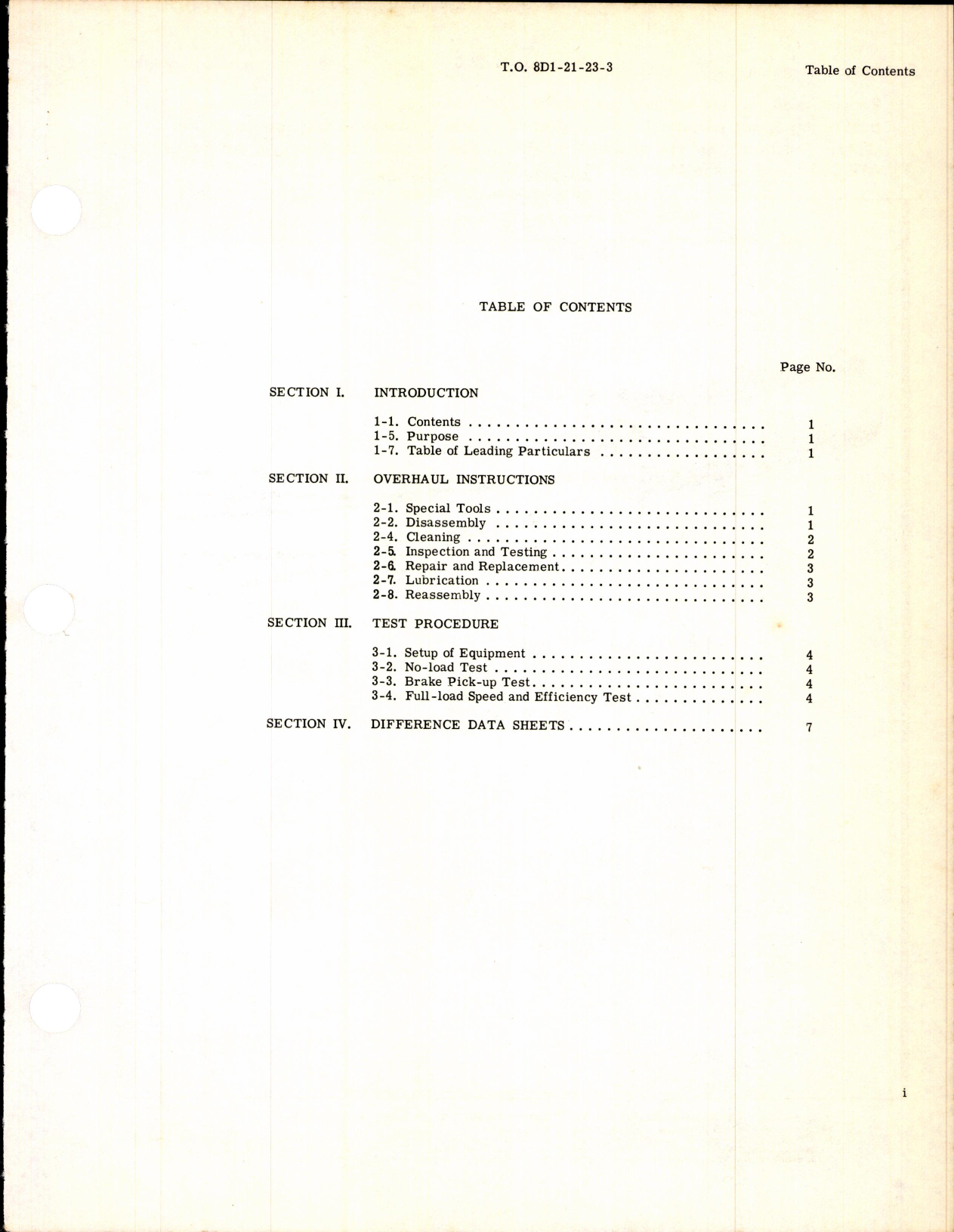 Sample page 3 from AirCorps Library document: Overhaul Instructions for Fractional Horsepower Motor