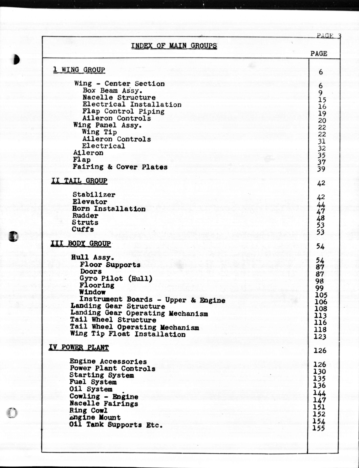 Sample page 3 from AirCorps Library document: Models JRF-1 & 1A Final Spare Parts List with Prices Contract No. 66303