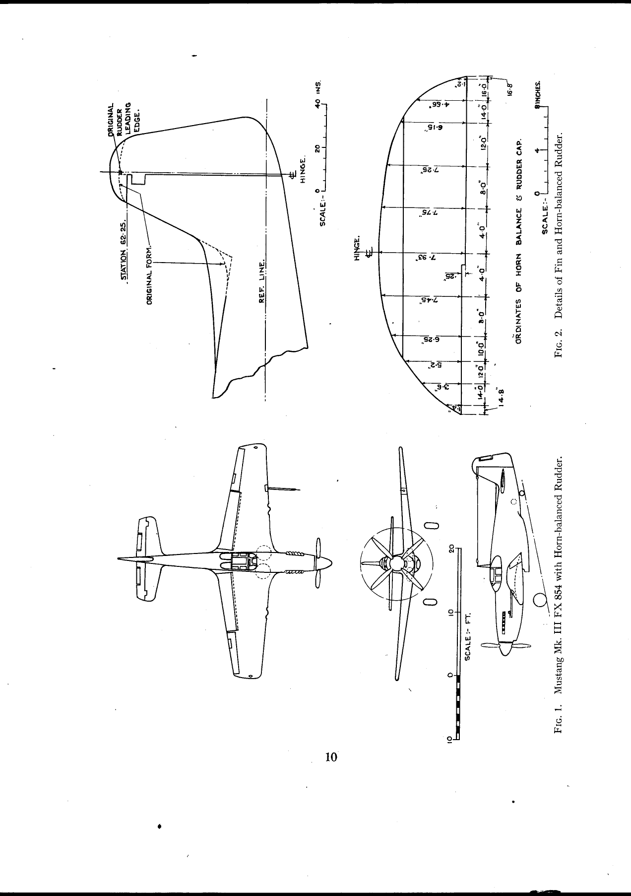 Sample page 10 from AirCorps Library document: Flight Measurements - Directional Stability & Trim - P-51