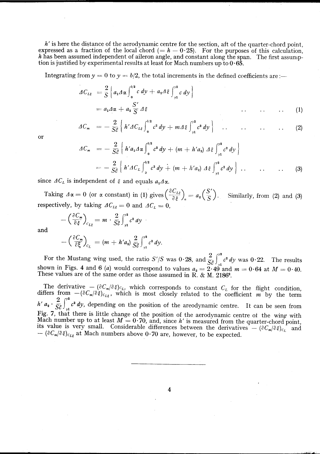 Sample page 4 from AirCorps Library document: Flight Measurements - Aileron Deflection - P-51