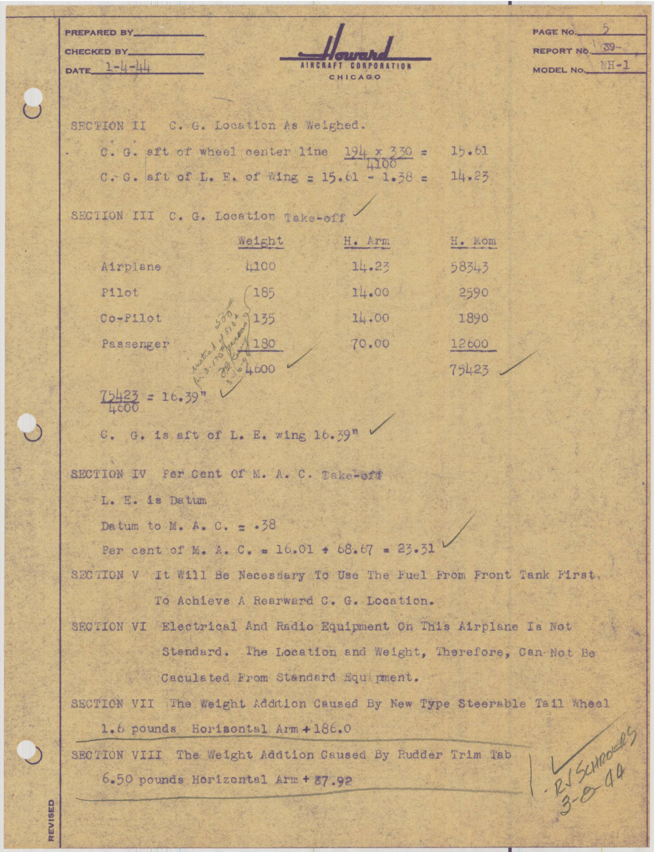 Sample page 6 from AirCorps Library document: Report 39, Flight Test Report, NH-1