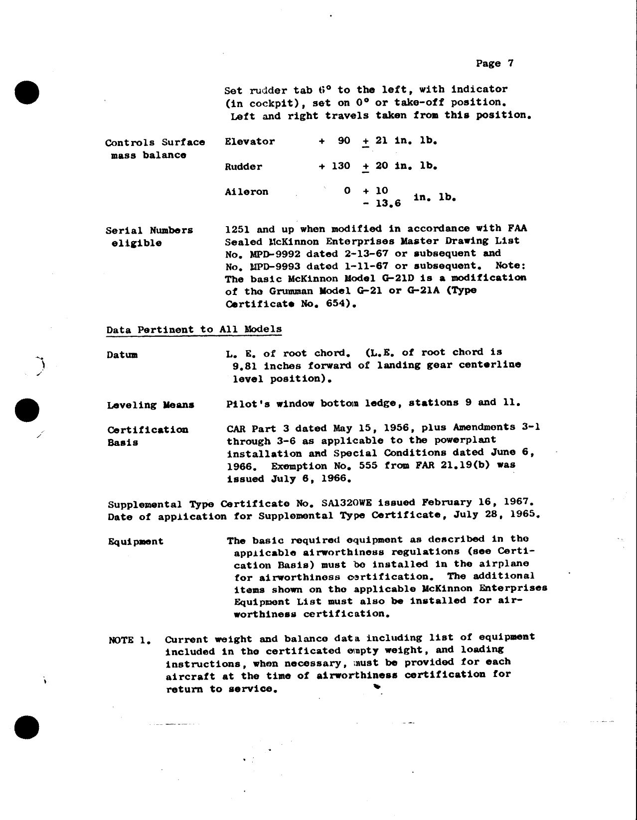 Sample page 2 from AirCorps Library document: Grumman Goose G-21 Misc Maintenance Documents
