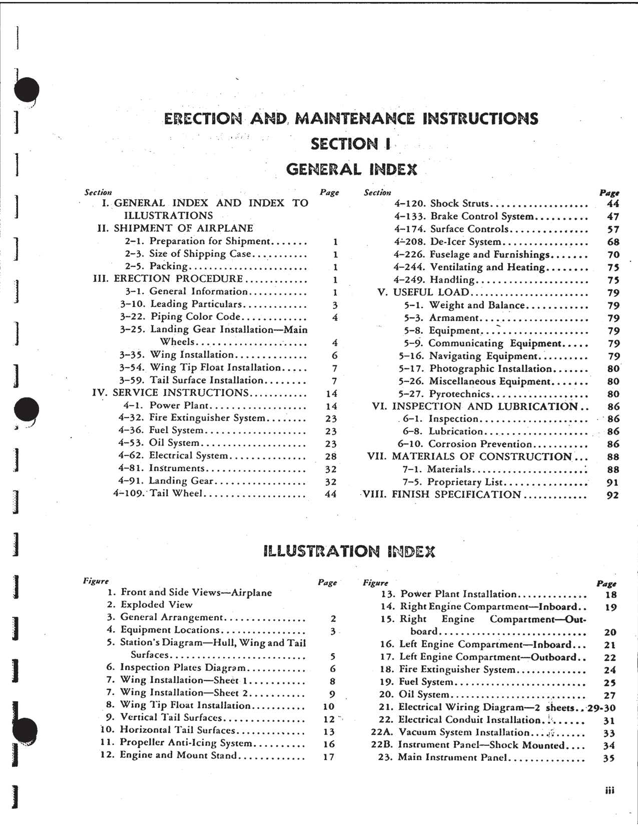 Sample page  5 from AirCorps Library document: Service Manual - Erection & Maintenance - Grumman Goose - G21A (JRF)