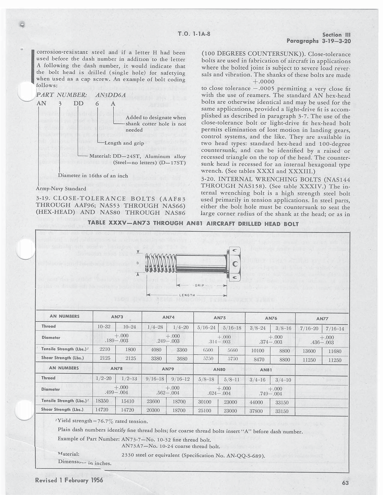 Sample page 73 from AirCorps Library document: General Aircraft Structural Hardware