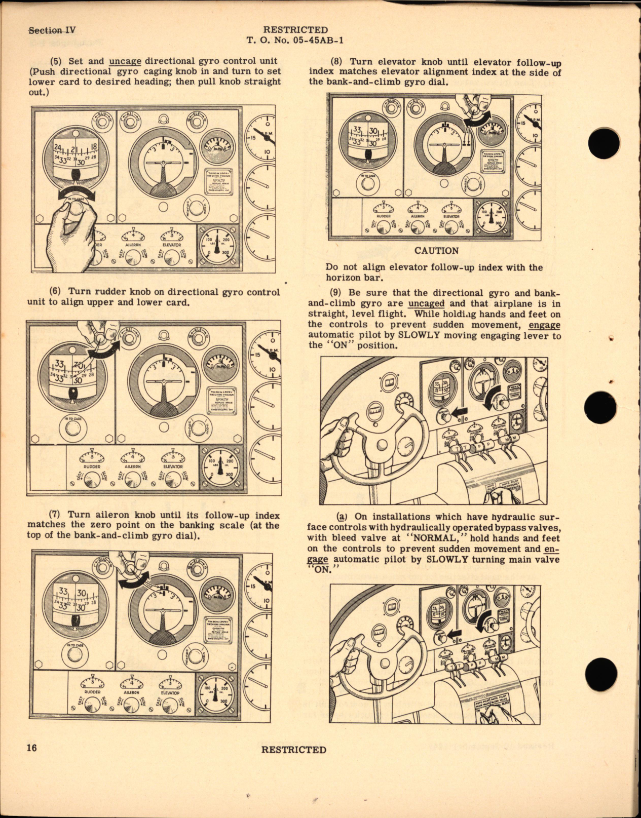 Sample page 14 from AirCorps Library document: Operation & Service Instructions for Automatic Pilot Type A-3