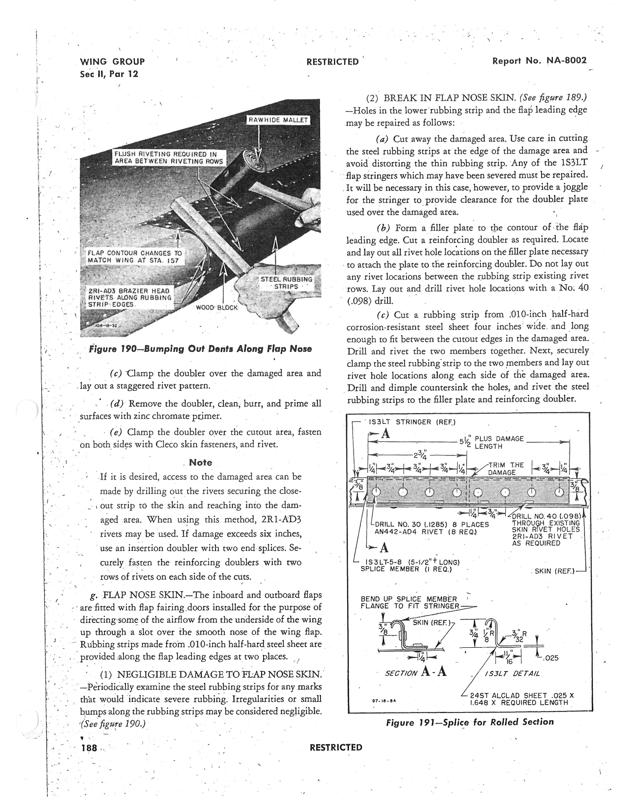 Sample page 197 from AirCorps Library document: General Repair Manual - B-25
