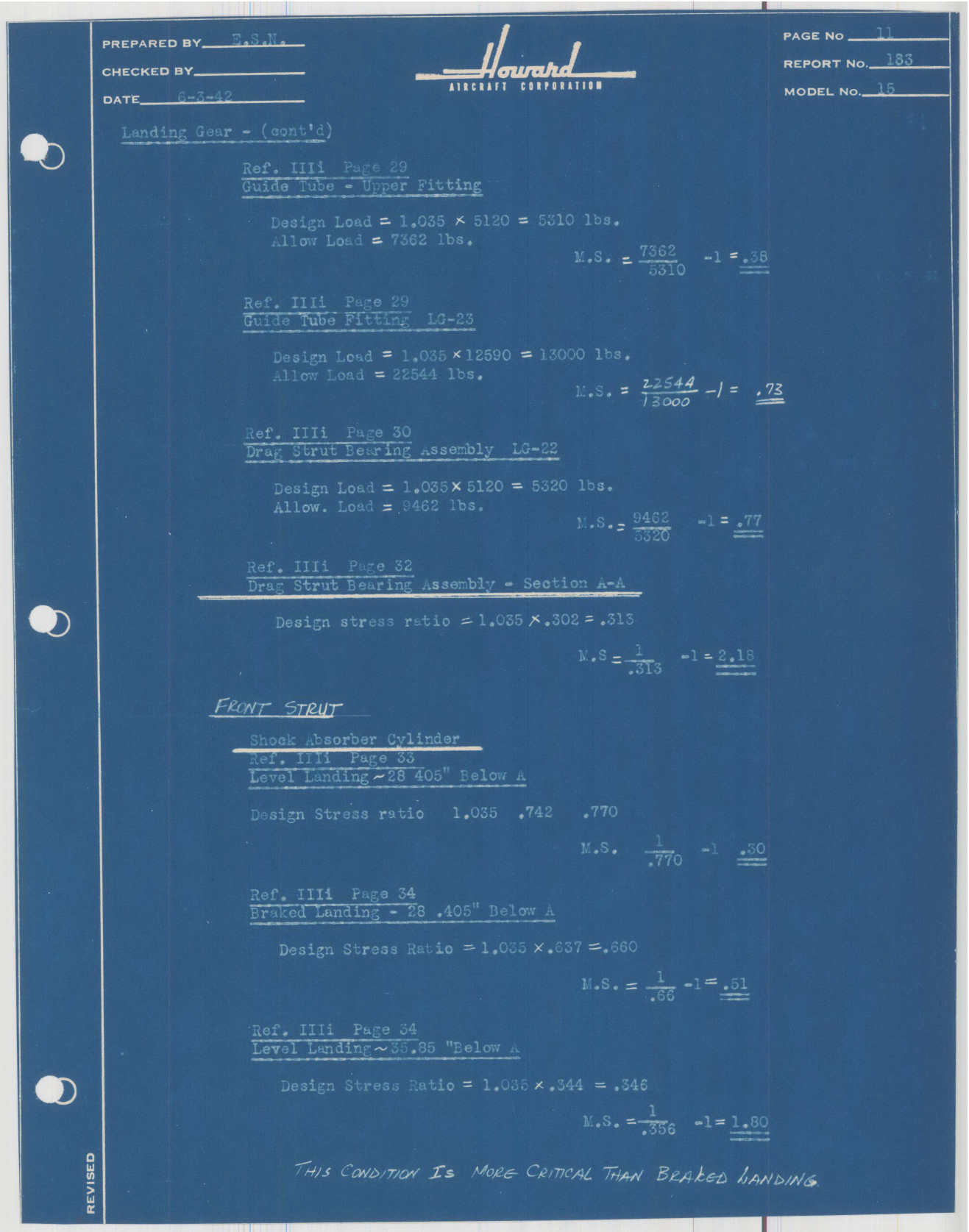 Sample page 12 from AirCorps Library document: Report 183, Substantiation of Gross Weight from 4350 to 4500 Pounds, DGA-15