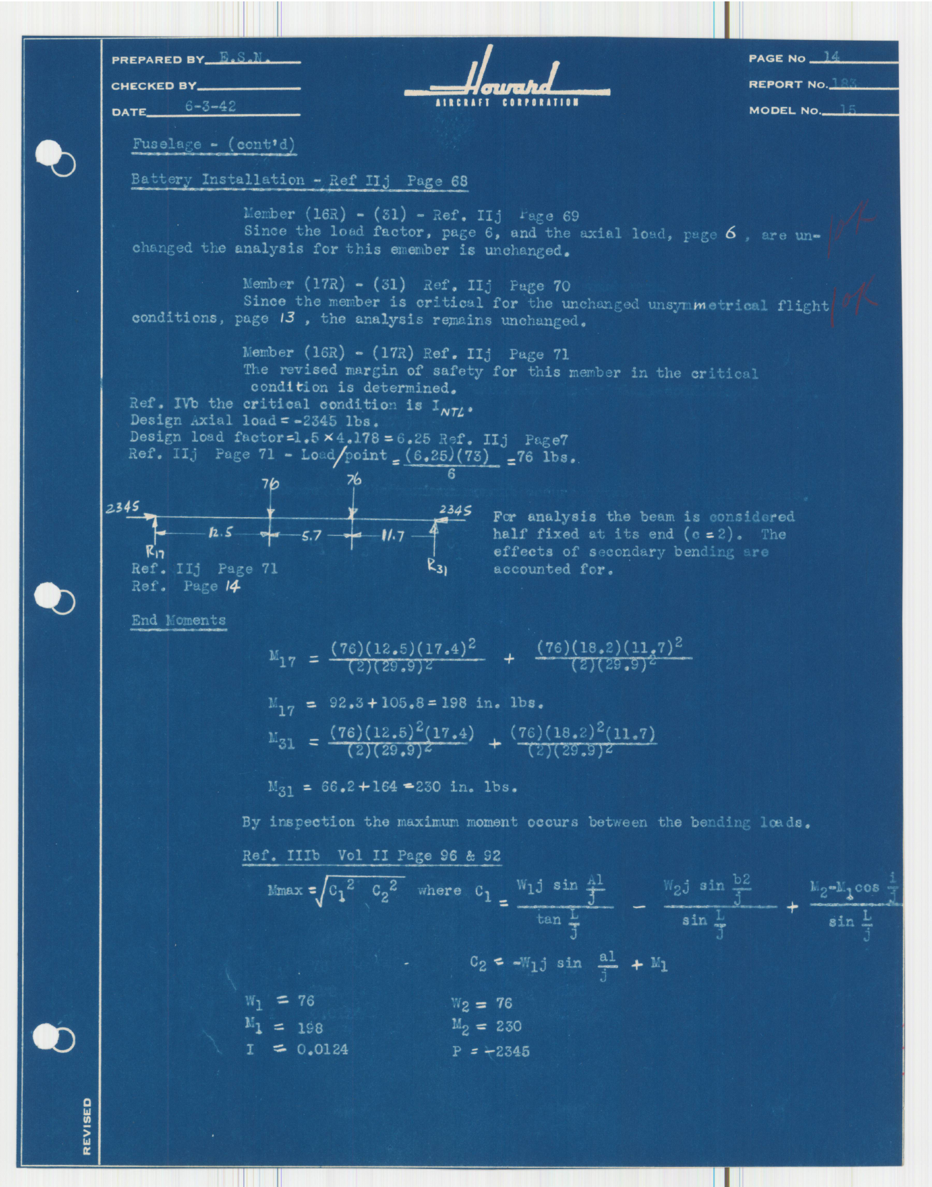 Sample page 56 from AirCorps Library document: Report 183, Substantiation of Gross Weight from 4350 to 4500 Pounds, DGA-15