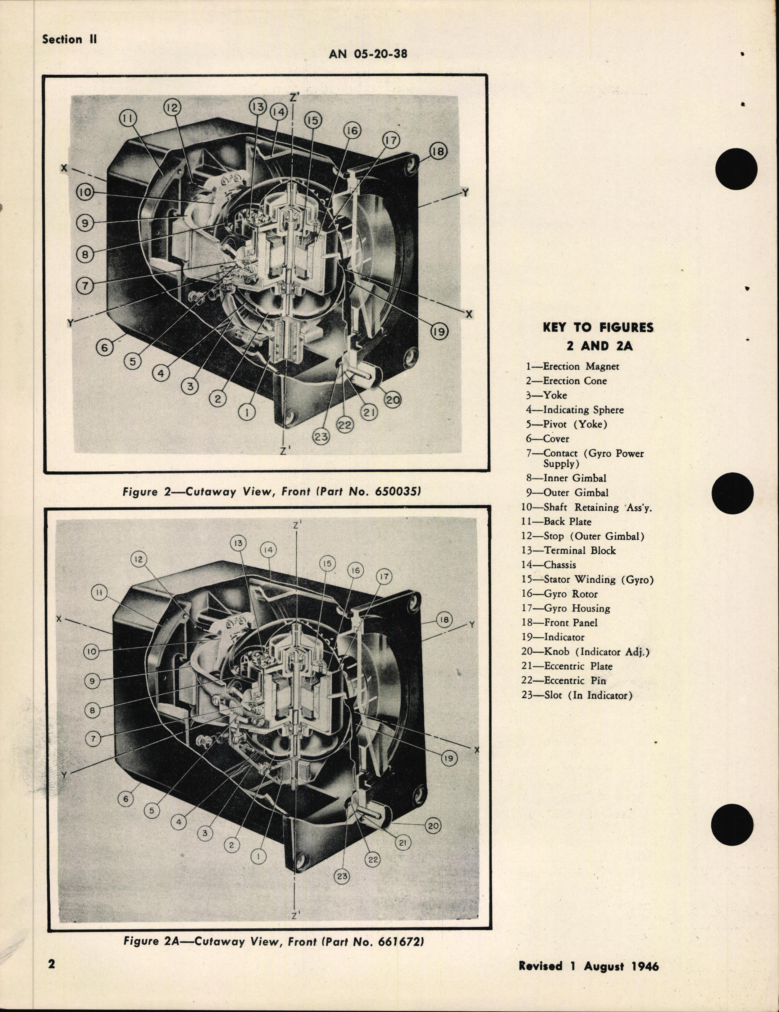 Sample page 6 from AirCorps Library document: Operation and Service Instructions for Attitude Gyro Indicator Type J-1