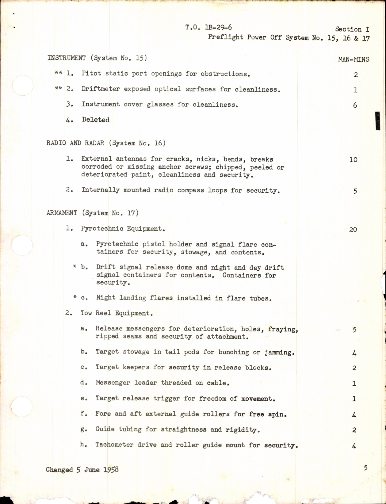 Sample page 3 from AirCorps Library document: Inspection Requirements for USAF Model B-29 Aircraft