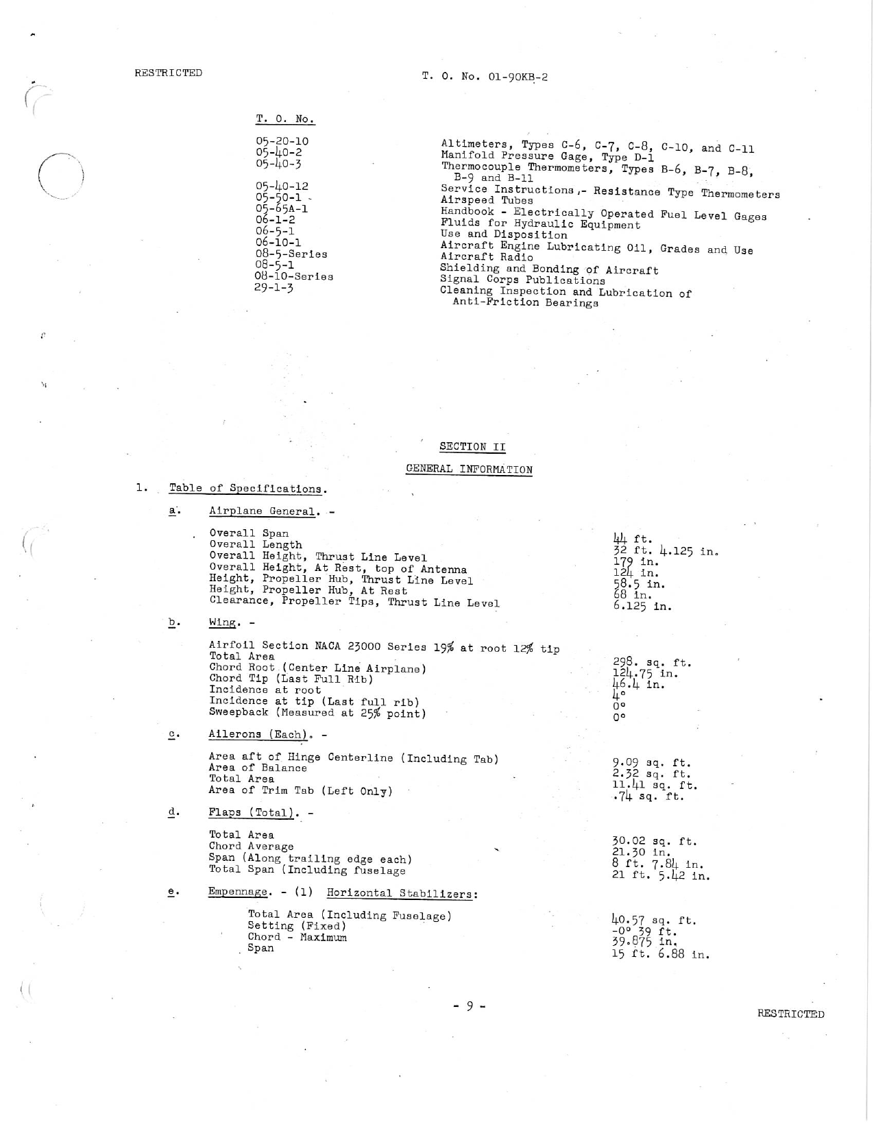 Sample page 11 from AirCorps Library document: Preliminary Handbook of Service Instructions: AT-10