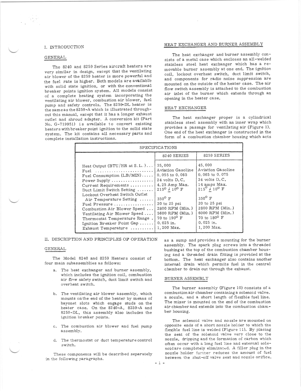 Sample page 5 from AirCorps Library document: Service Manual for South Wind Aircraft Heaters