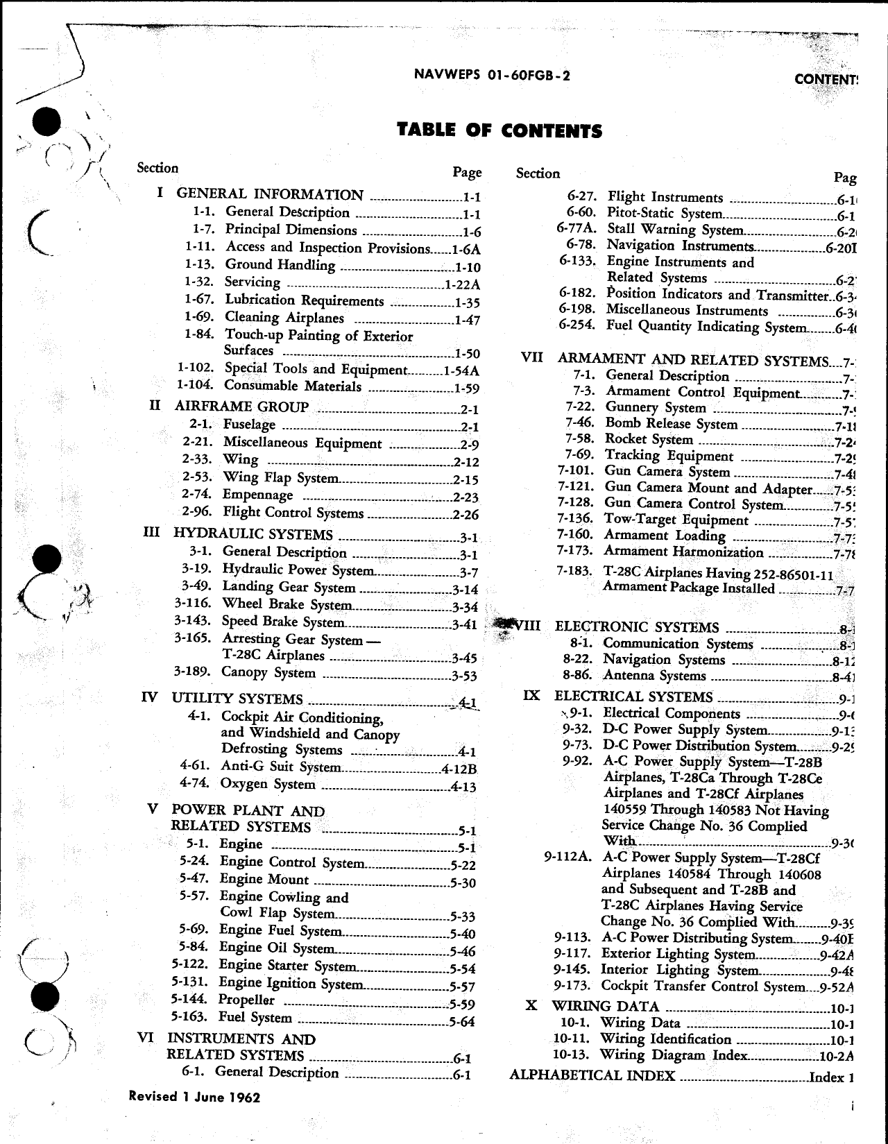 Sample page  3 from AirCorps Library document: Handbook Maintenance Instructions, T-28B T-28C