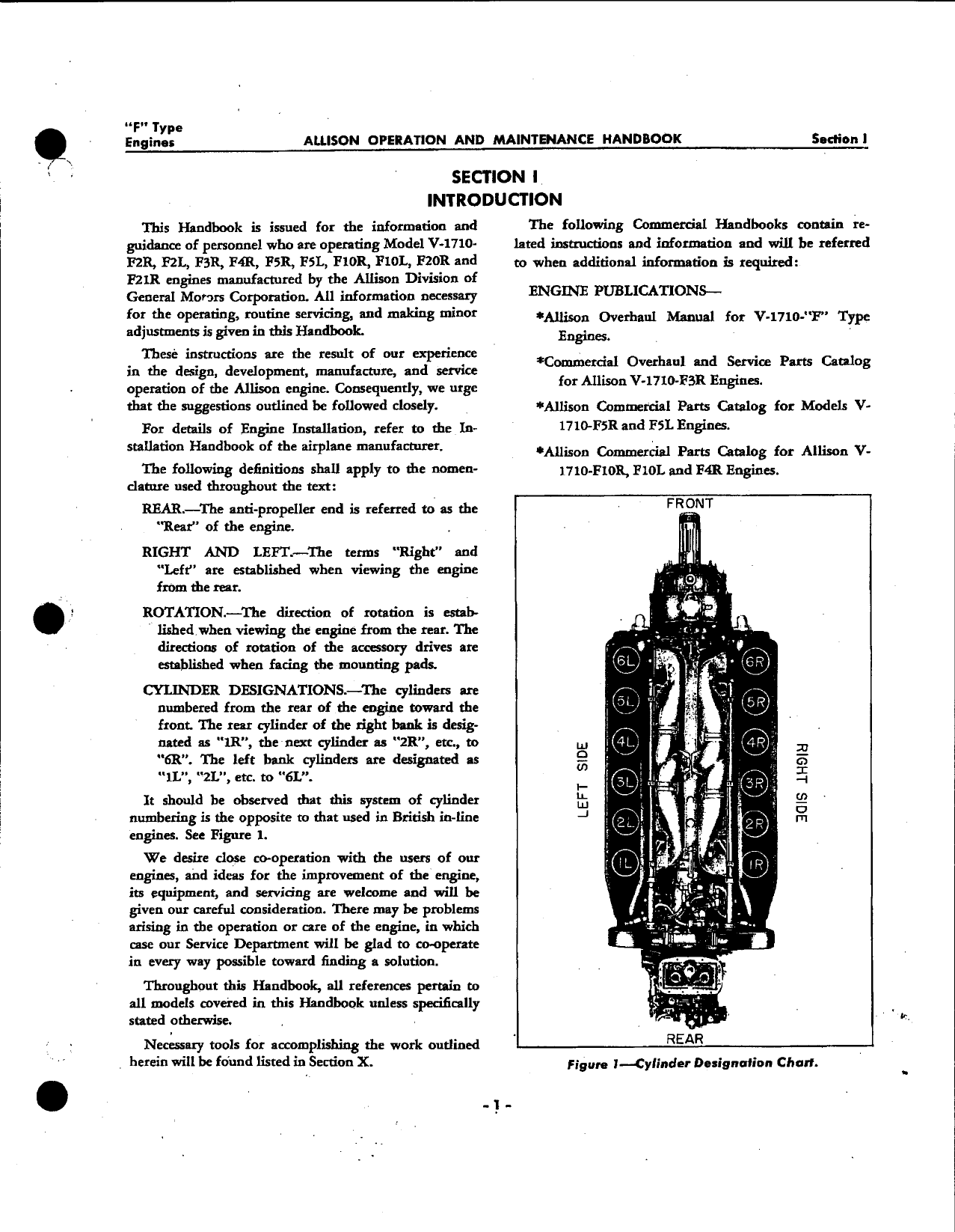 Sample page 7 from AirCorps Library document: Handbook of Operation and Maintenance for Allison V-1710 